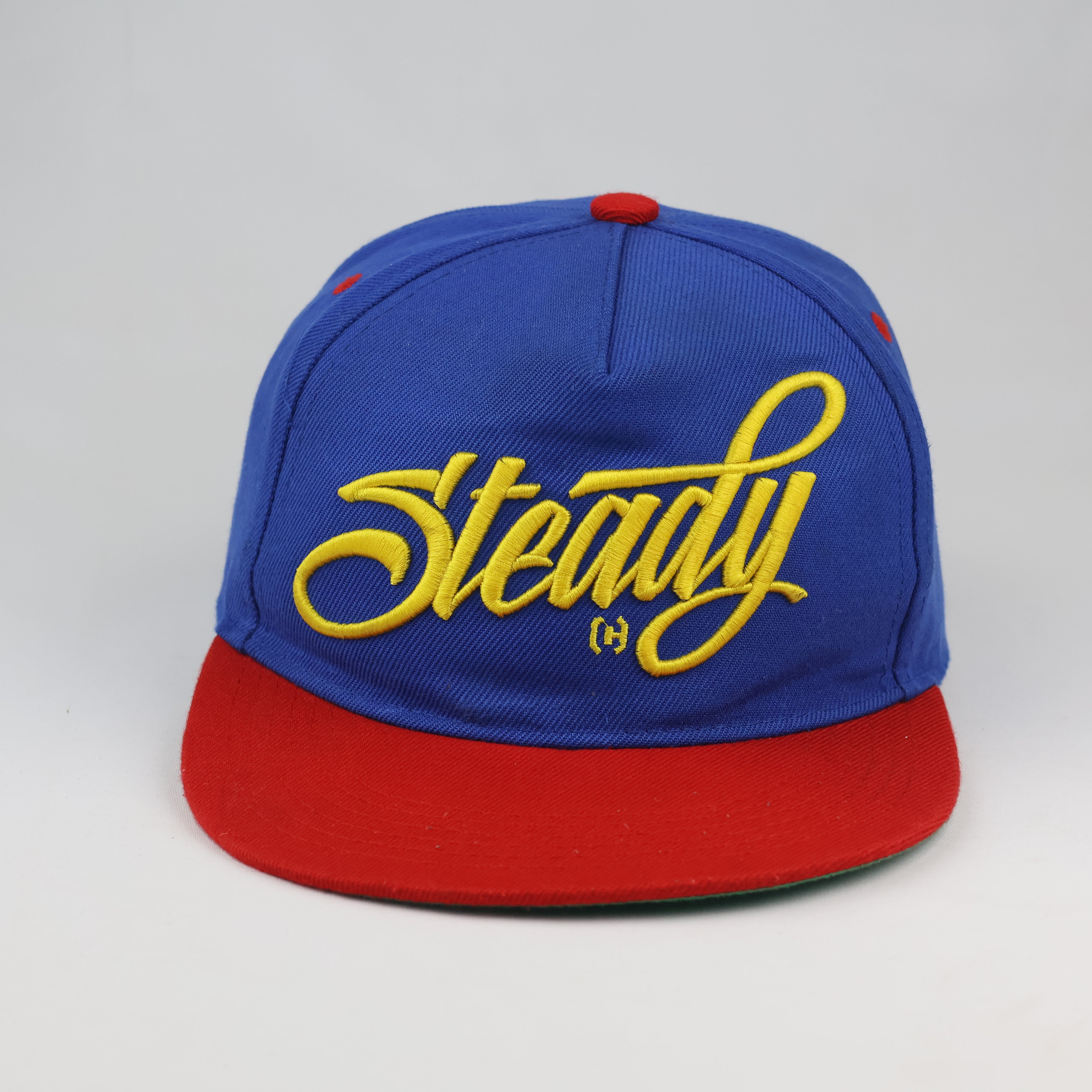 Cropp Royal Blue and Red Two-Tone Snapback Cap