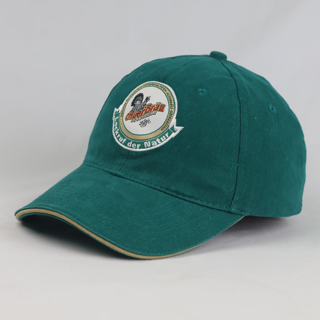 Thrifted Auerbräu Green Cotton Strapback Cap (56-57 cm) |10709