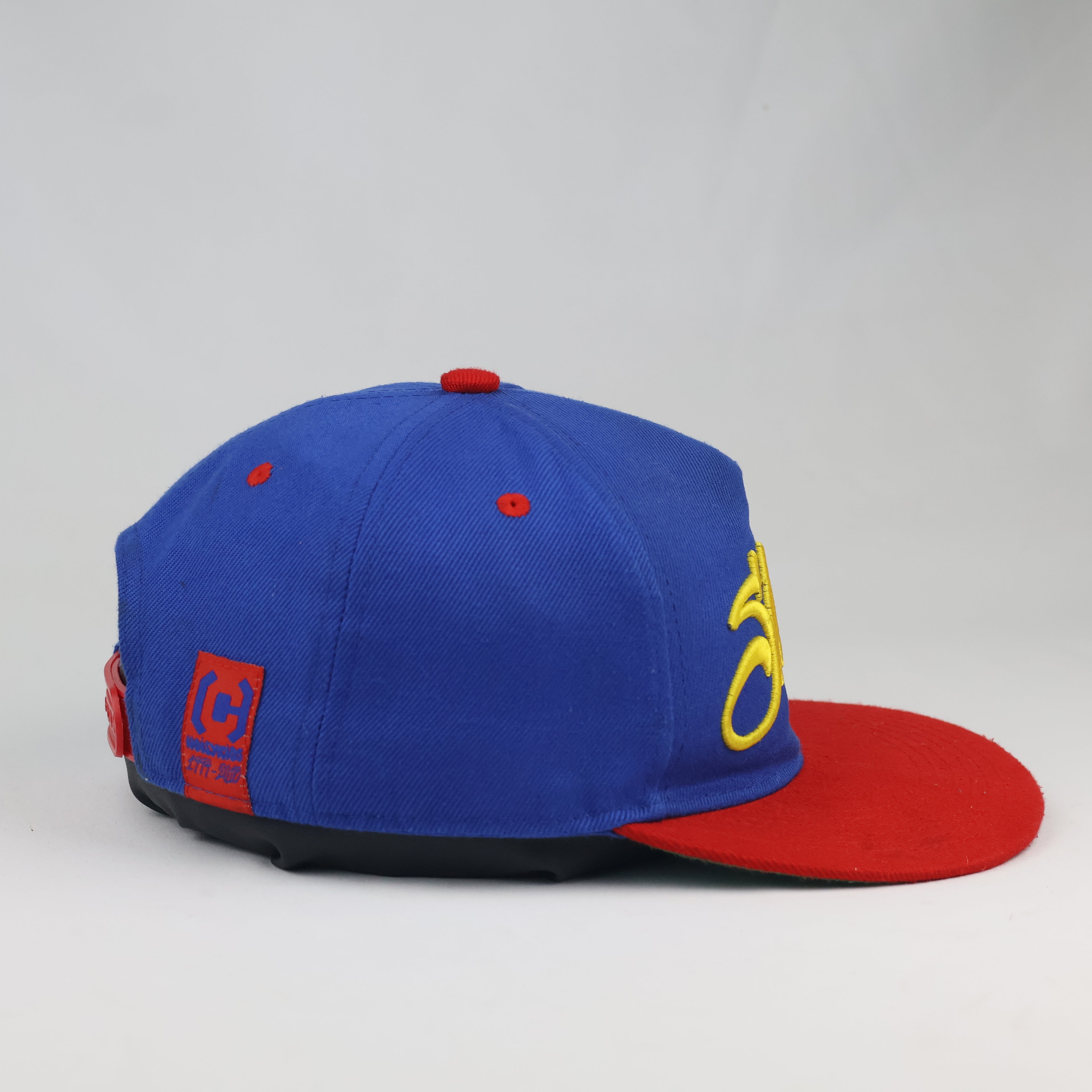 Cropp Royal Blue and Red Two-Tone Snapback Cap
