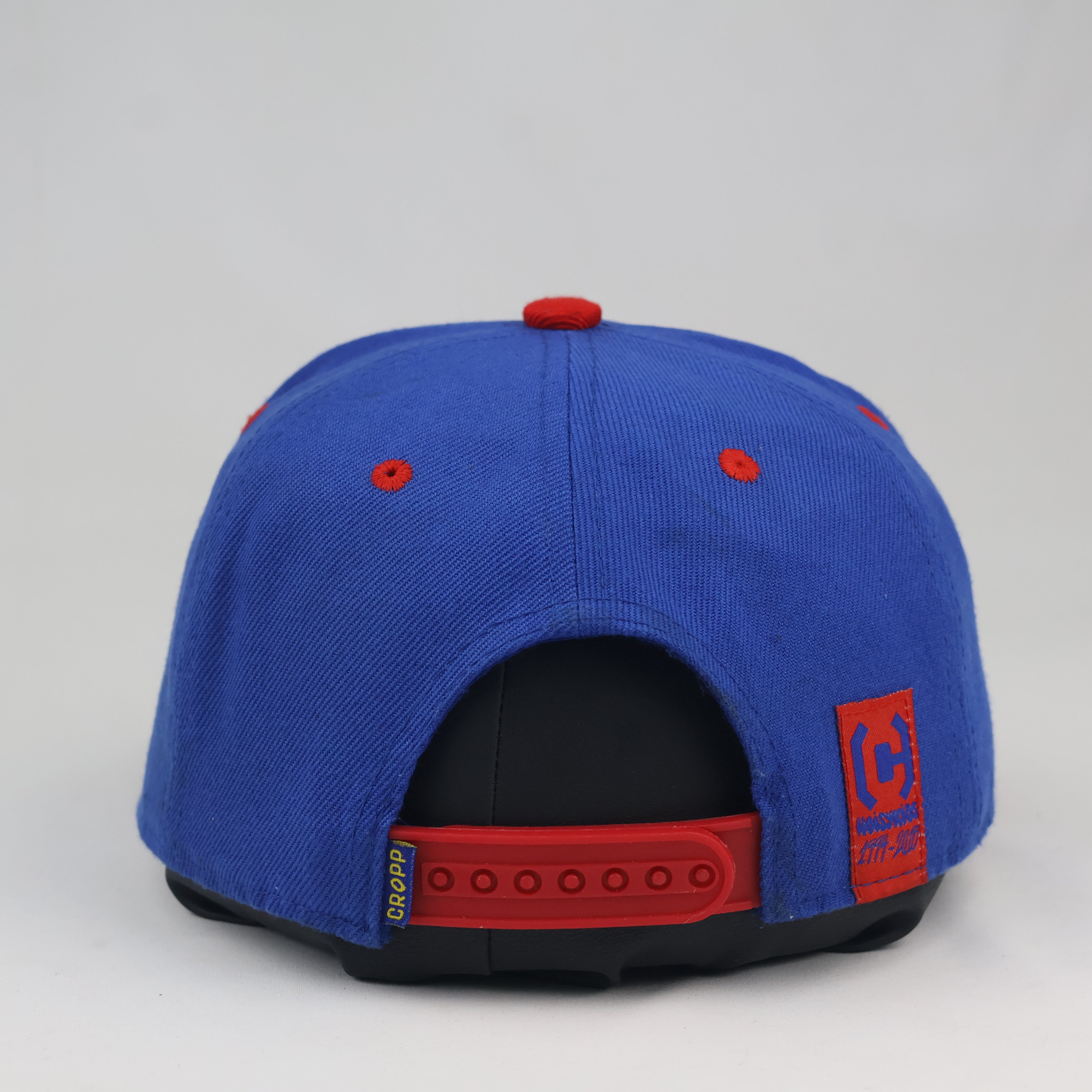 Cropp Royal Blue and Red Two-Tone Snapback Cap