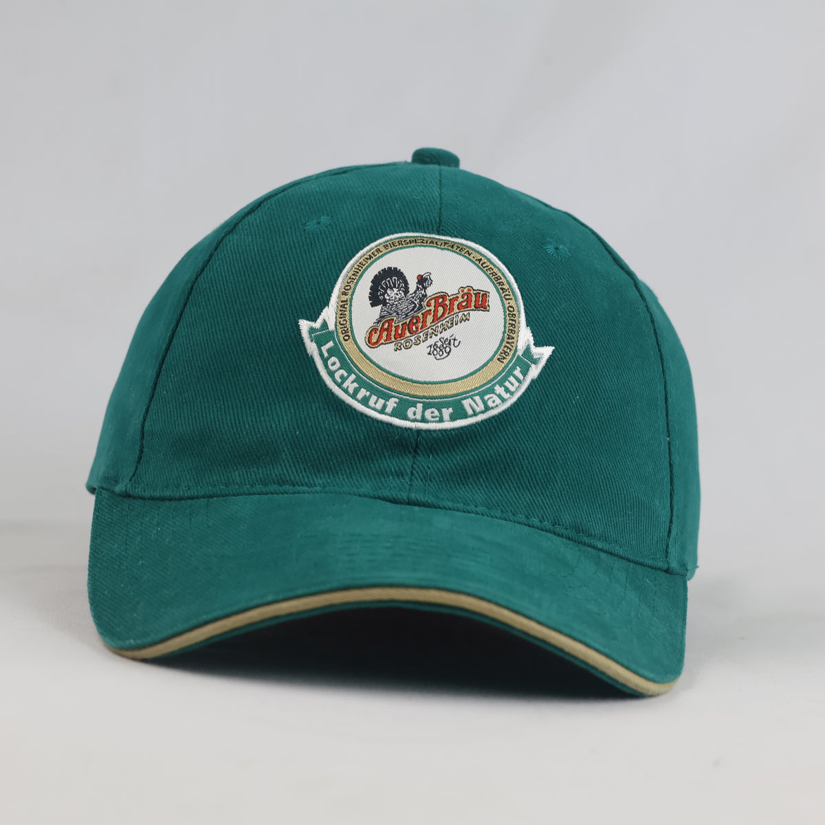 Thrifted Auerbräu Green Cotton Strapback Cap (56-57 cm) |10709