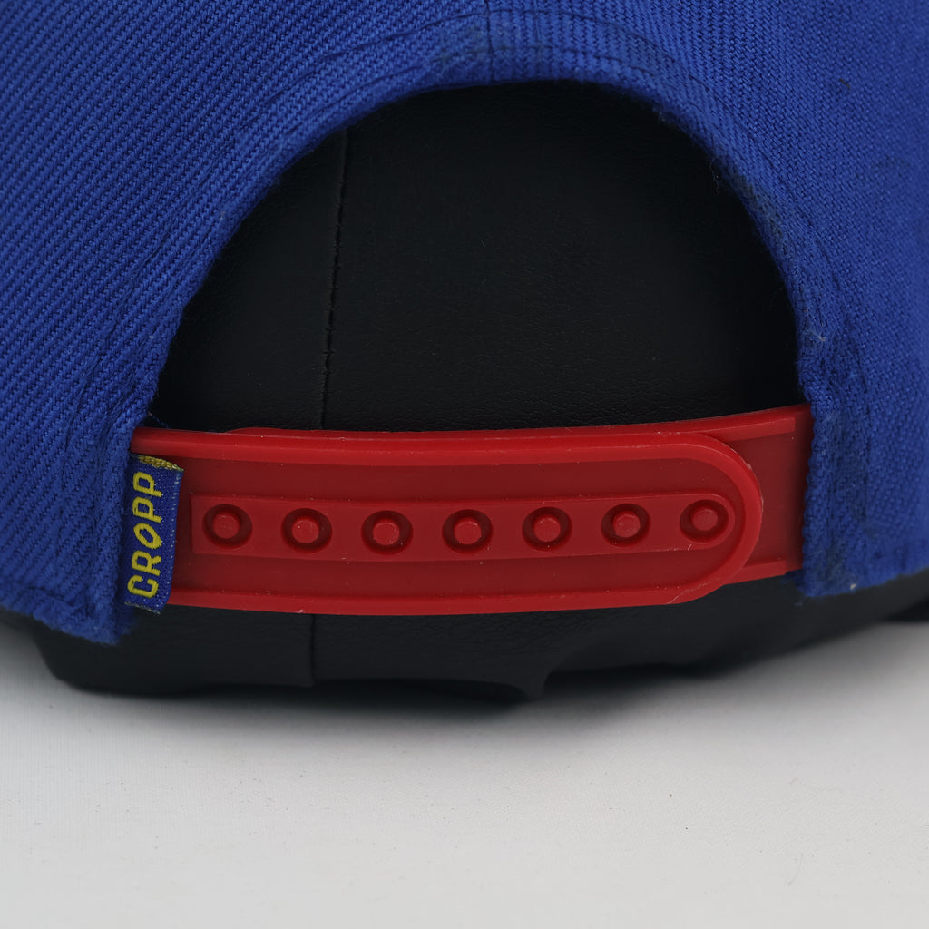 Cropp Royal Blue and Red Two-Tone Snapback Cap