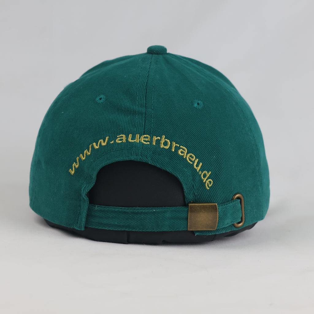 Thrifted Auerbräu Green Cotton Strapback Cap (56-57 cm) |10709