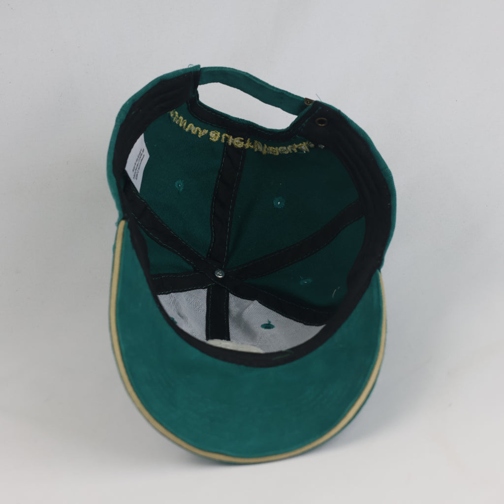 Thrifted Auerbräu Green Cotton Strapback Cap (56-57 cm) |10709