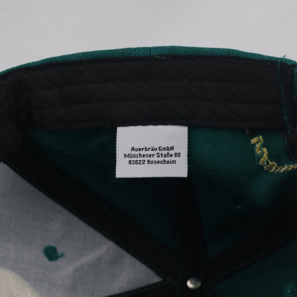 Thrifted Auerbräu Green Cotton Strapback Cap (56-57 cm) |10709