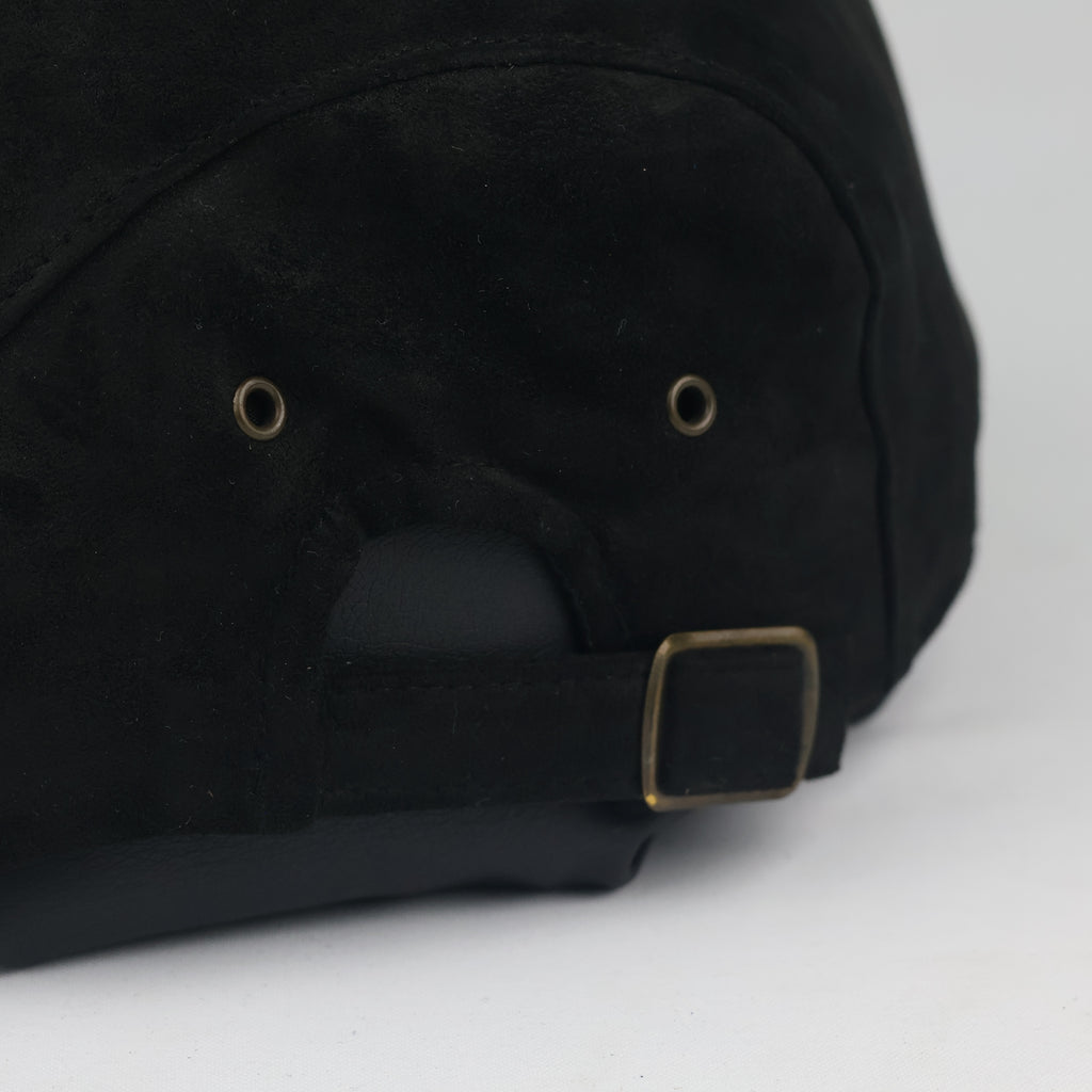 Thrifted MQUM Korea Black Driving Flat Cap - Size 57-59cm