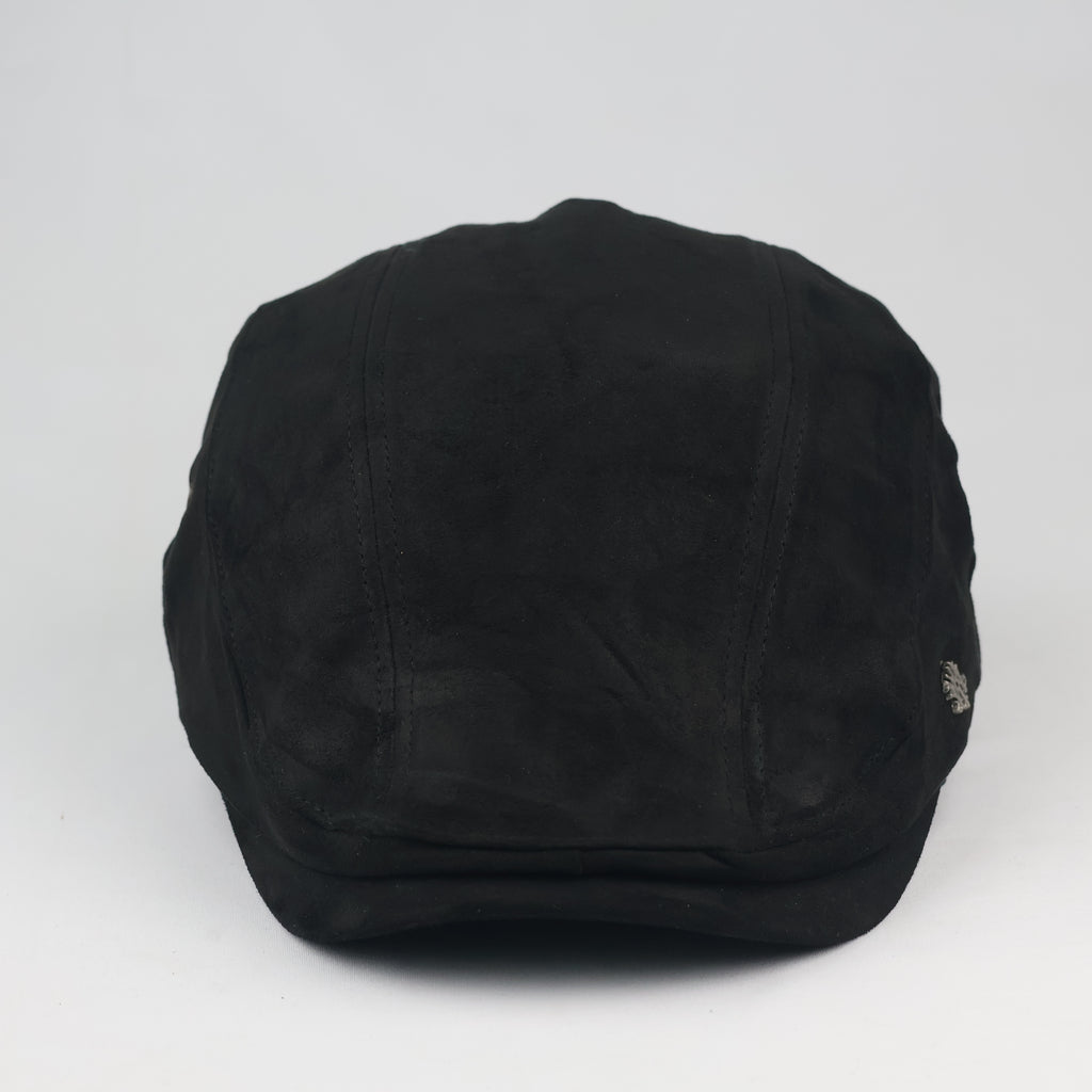 Thrifted MQUM Korea Black Driving Flat Cap - Size 57-59cm