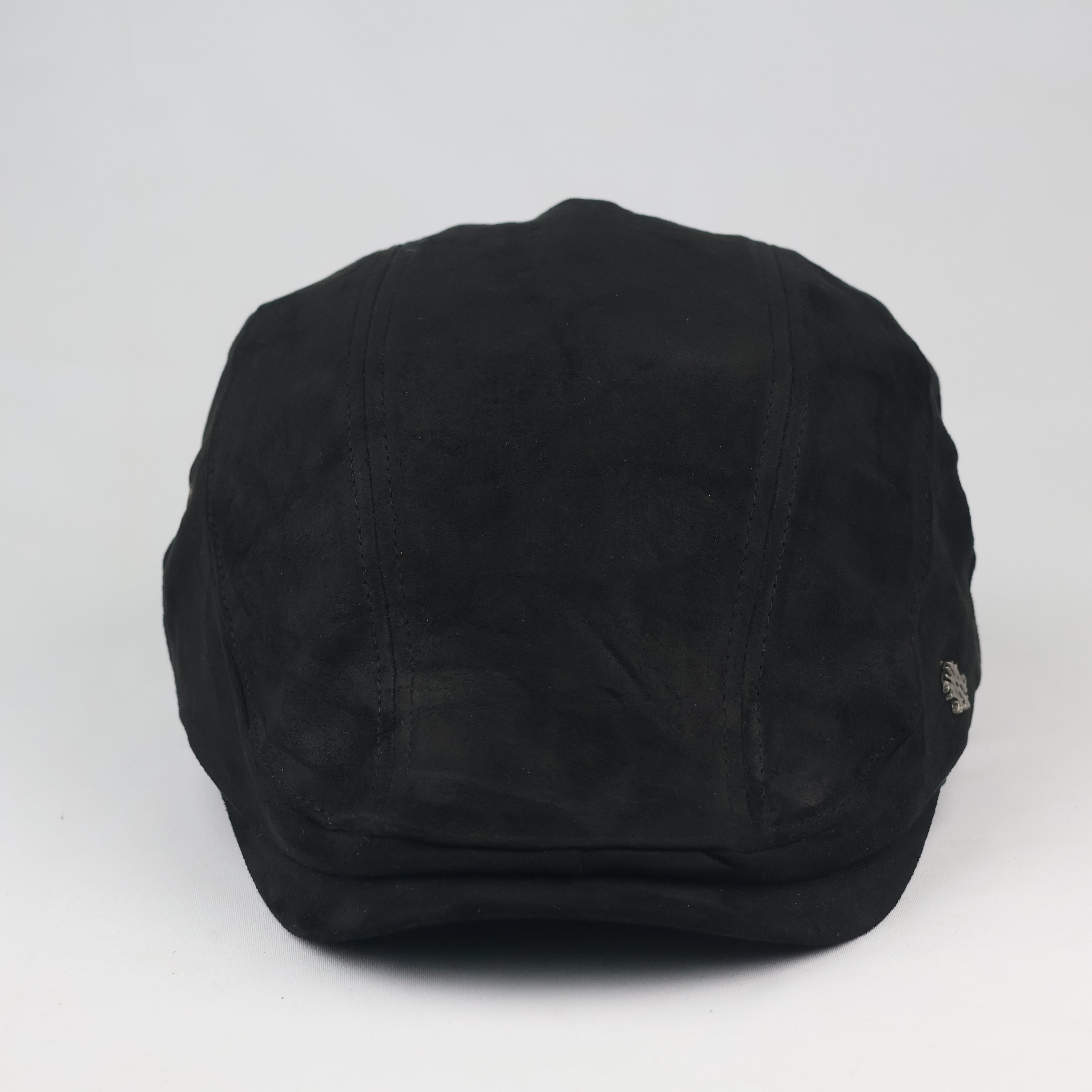 Thrifted MQUM Korea Black Driving Flat Cap - Size 57-59cm