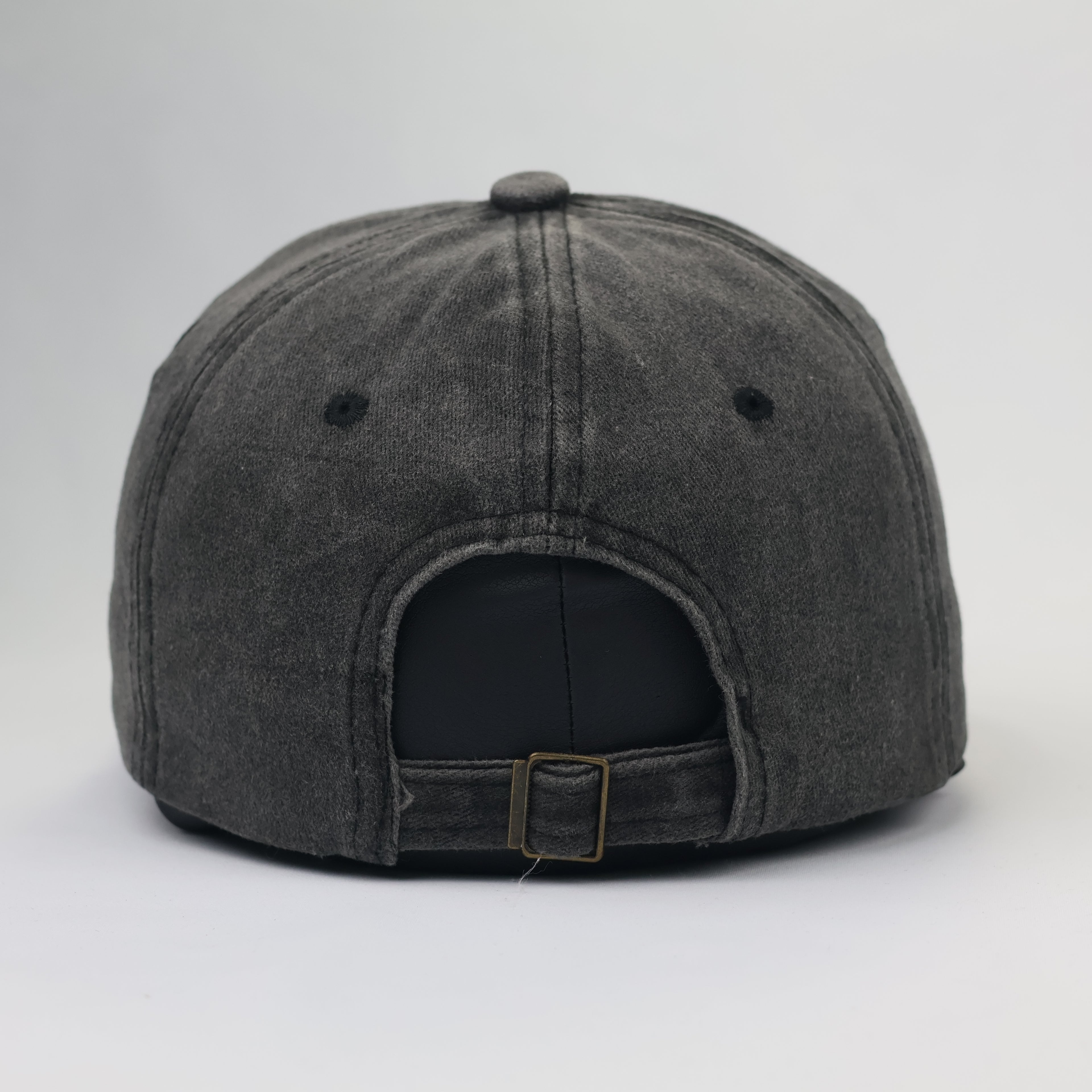 Vintage Boston EST. 1997 Washed Cotton Trotted Dad Hat | Charcoal Grey Baseball Cap