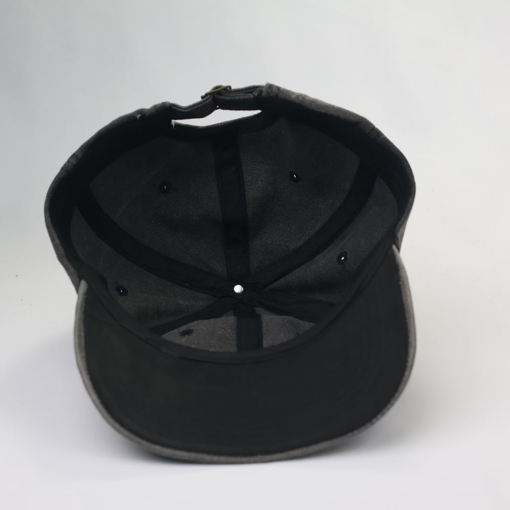Vintage Boston EST. 1997 Washed Cotton Trotted Dad Hat | Charcoal Grey Baseball Cap