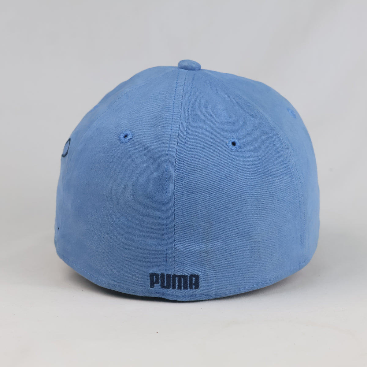 Thrifted Puma Big Cat Outline Light Blue Stretch-Fit Cap (56-57cm) |10676