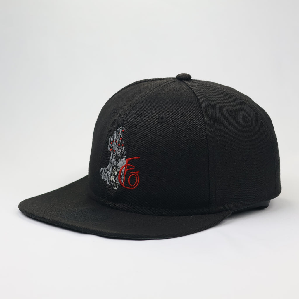 Atlantis Snapback Thrifted Cap | Black Faschingsgilde Oberperfuss Embroidered Hat