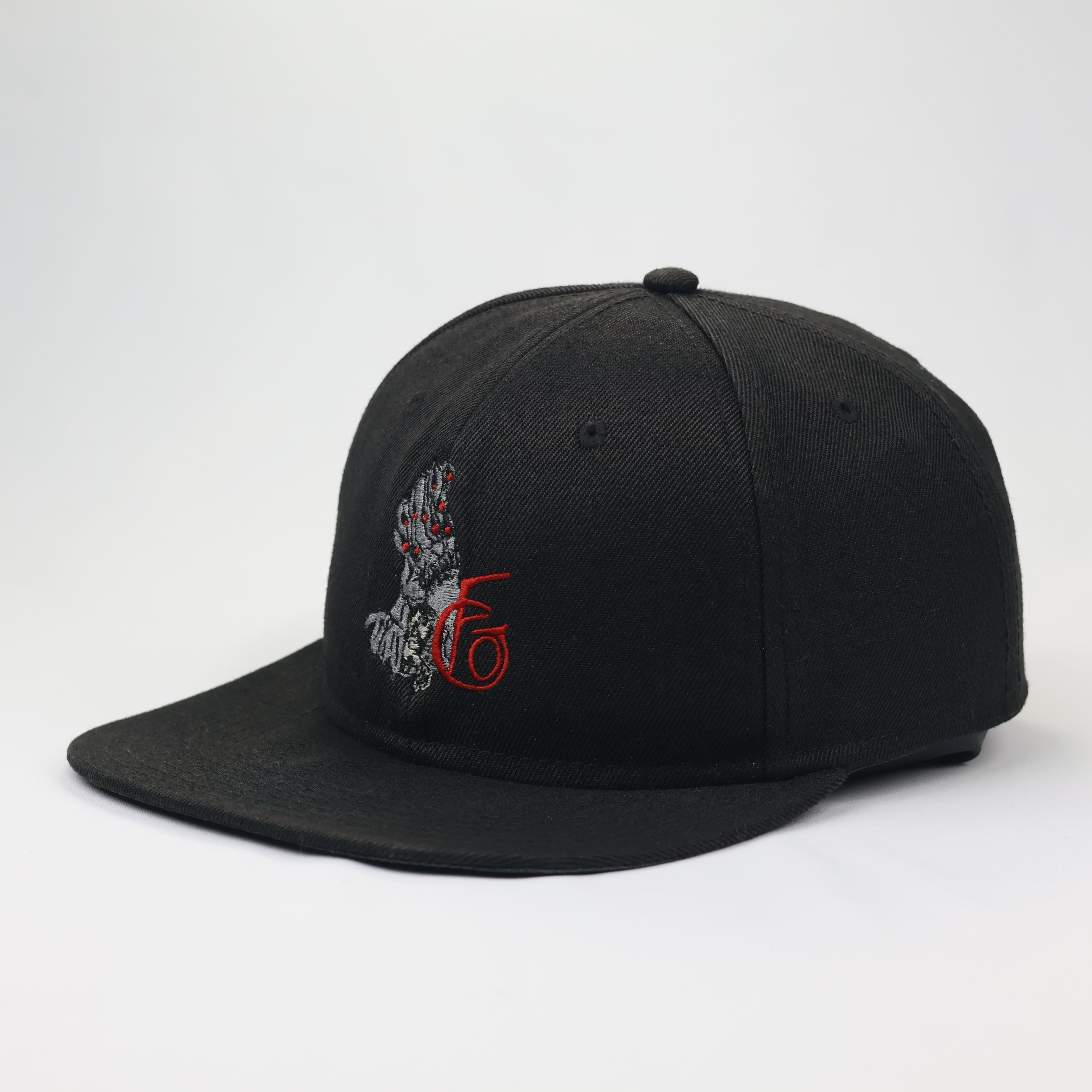 Atlantis Snapback Thrifted Cap | Black Faschingsgilde Oberperfuss Embroidered Hat