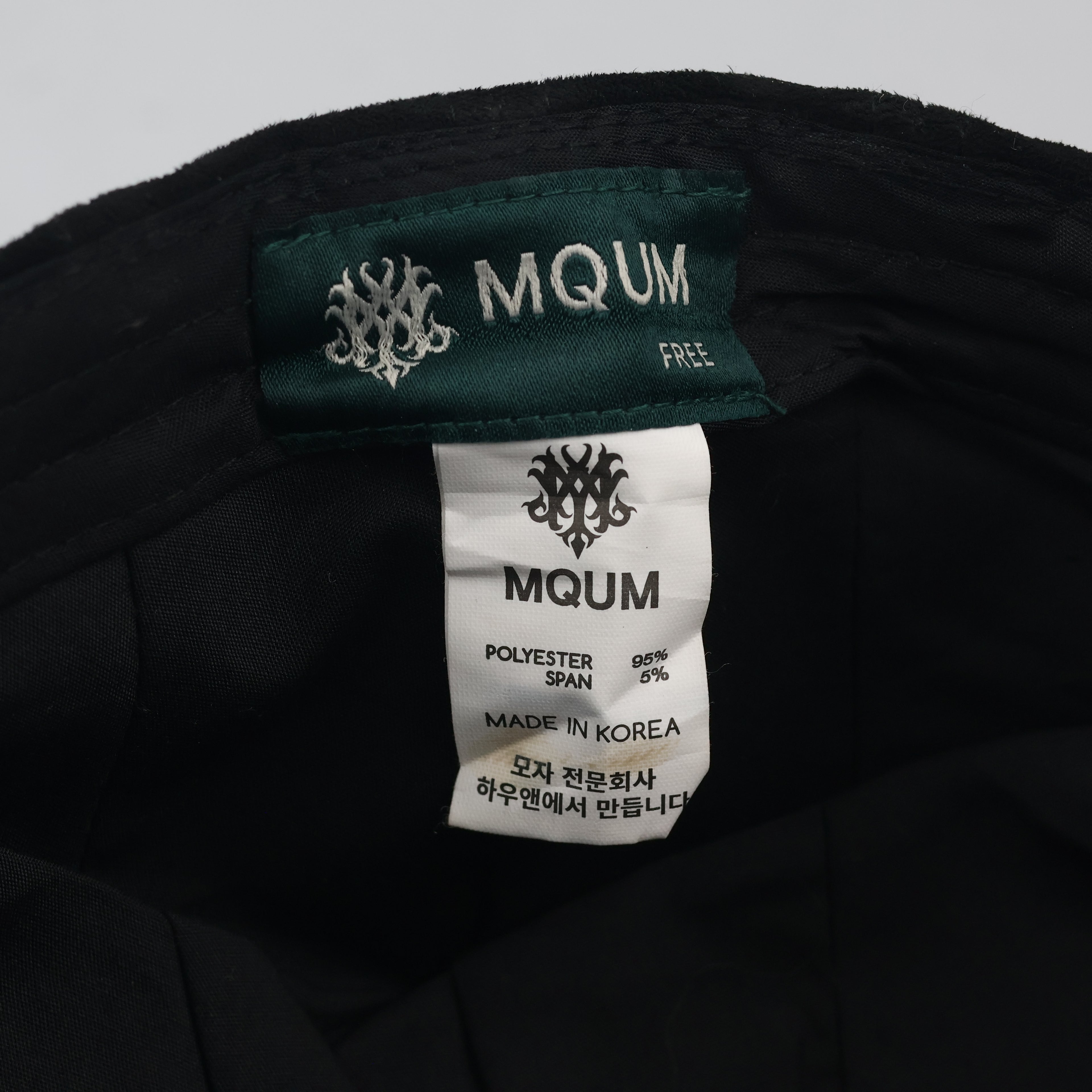 Thrifted MQUM Korea Black Driving Flat Cap - Size 57-59cm