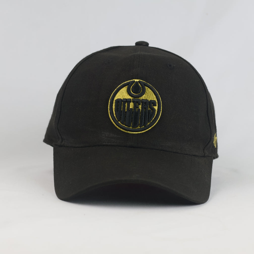 Thrifted '47 Brand Edmonton Oilers NHL Black Snapback Cap (57-59cm) |10677