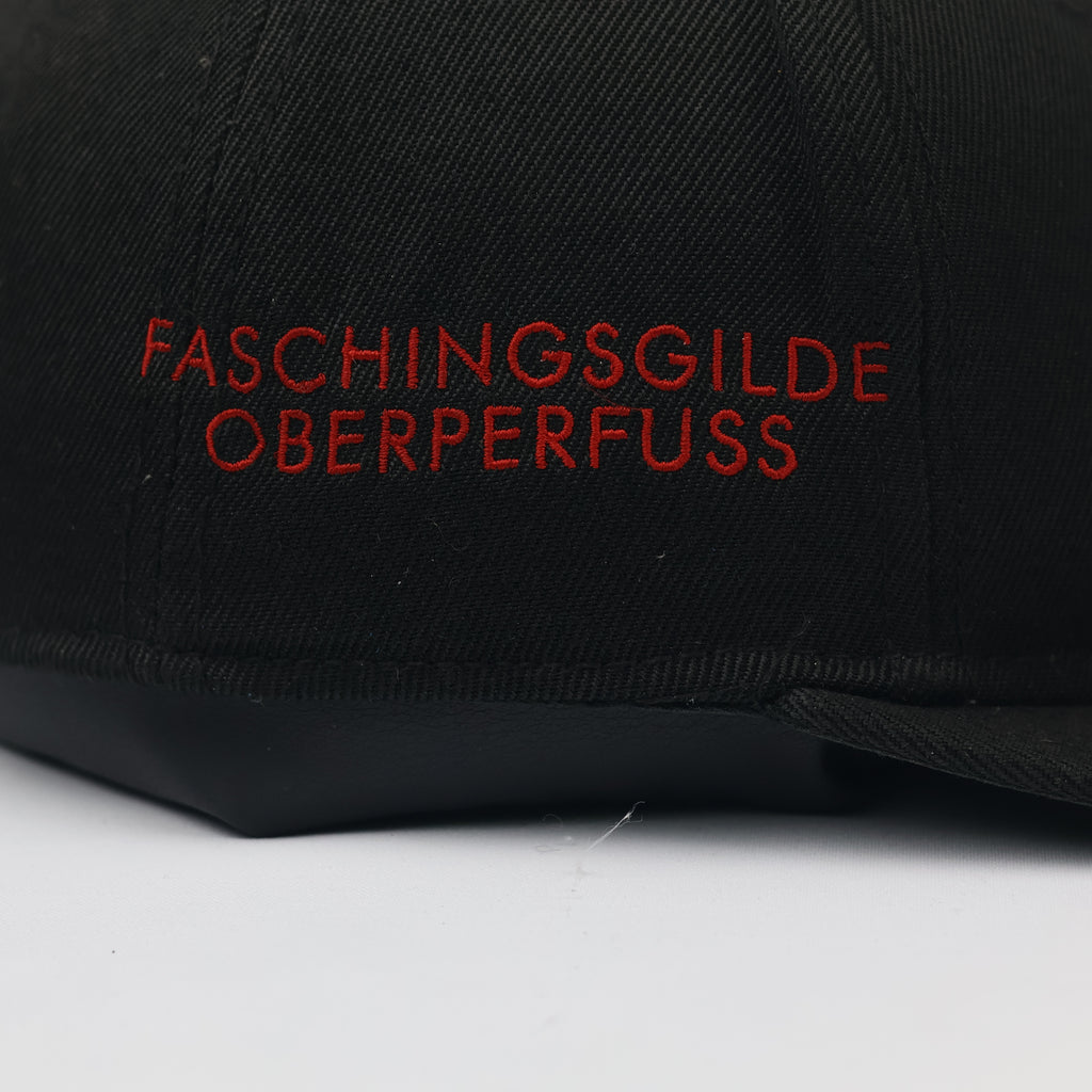Atlantis Snapback Thrifted Cap | Black Faschingsgilde Oberperfuss Embroidered Hat
