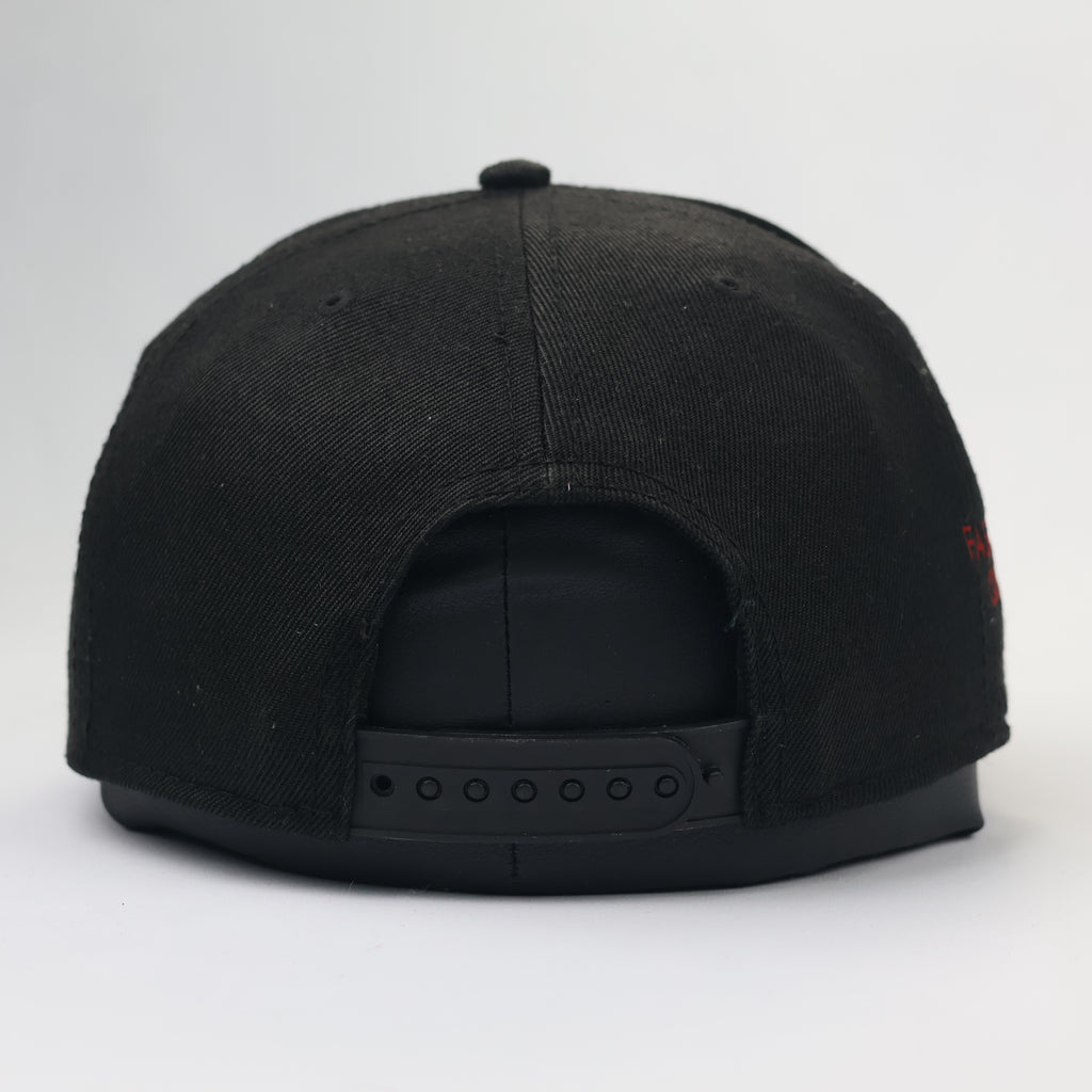 Atlantis Snapback Thrifted Cap | Black Faschingsgilde Oberperfuss Embroidered Hat