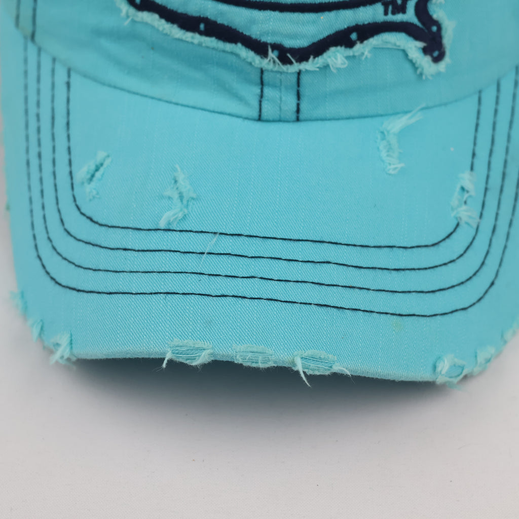 Thrifted Von Dutch Raw Edge Distressed Baseball Cap - Size 56-58cm