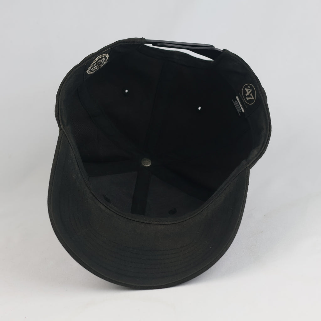 Thrifted '47 Brand Edmonton Oilers NHL Black Snapback Cap (57-59cm) |10677