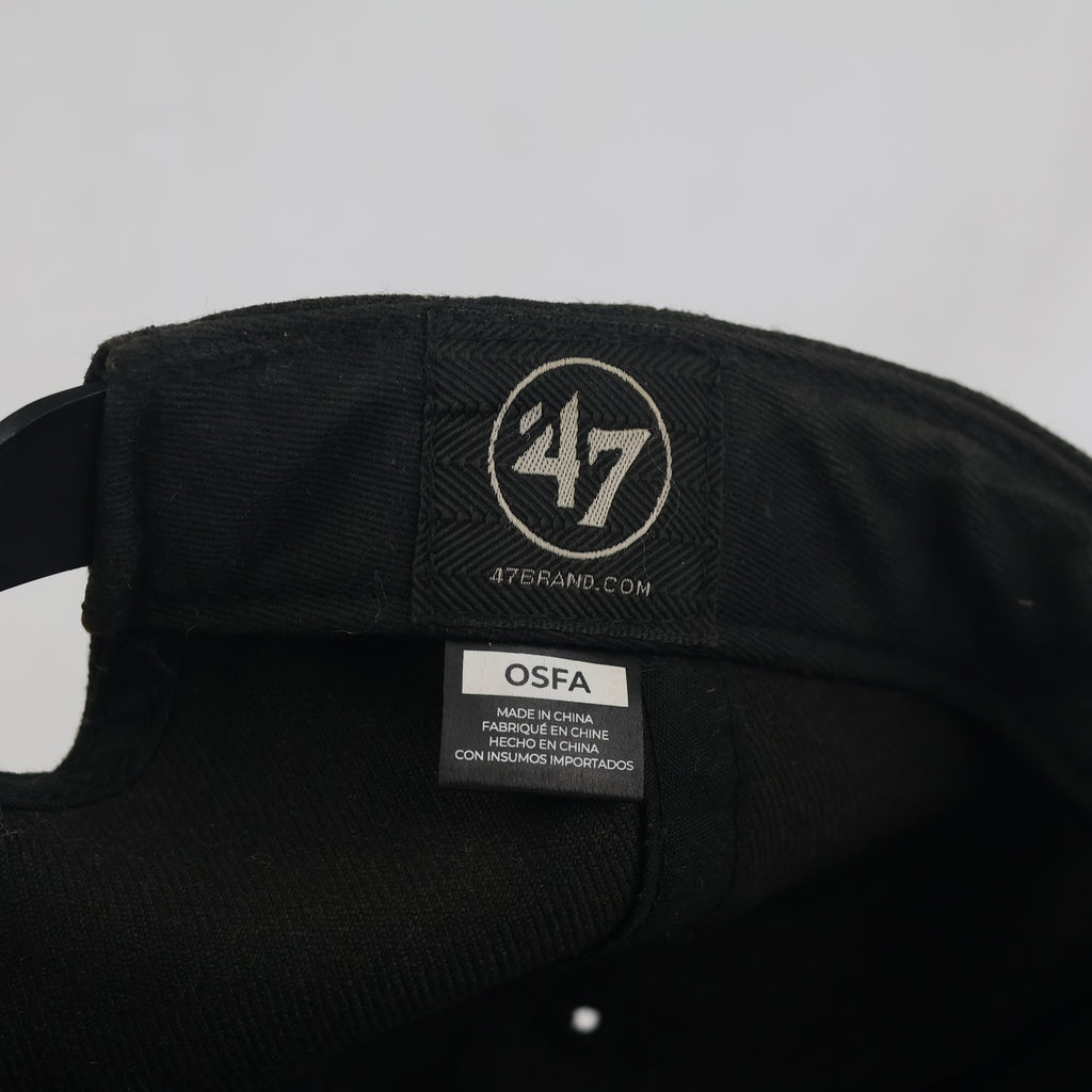 Thrifted '47 Brand Edmonton Oilers NHL Black Snapback Cap (57-59cm) |10677