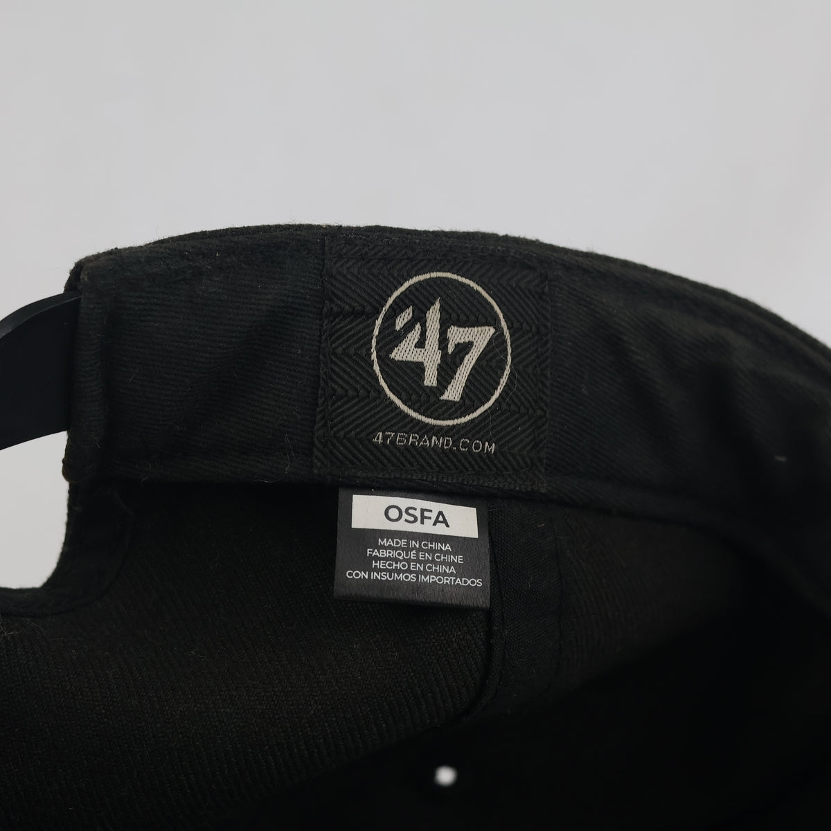 Thrifted '47 Brand Edmonton Oilers NHL Black Snapback Cap (57-59cm) |10677