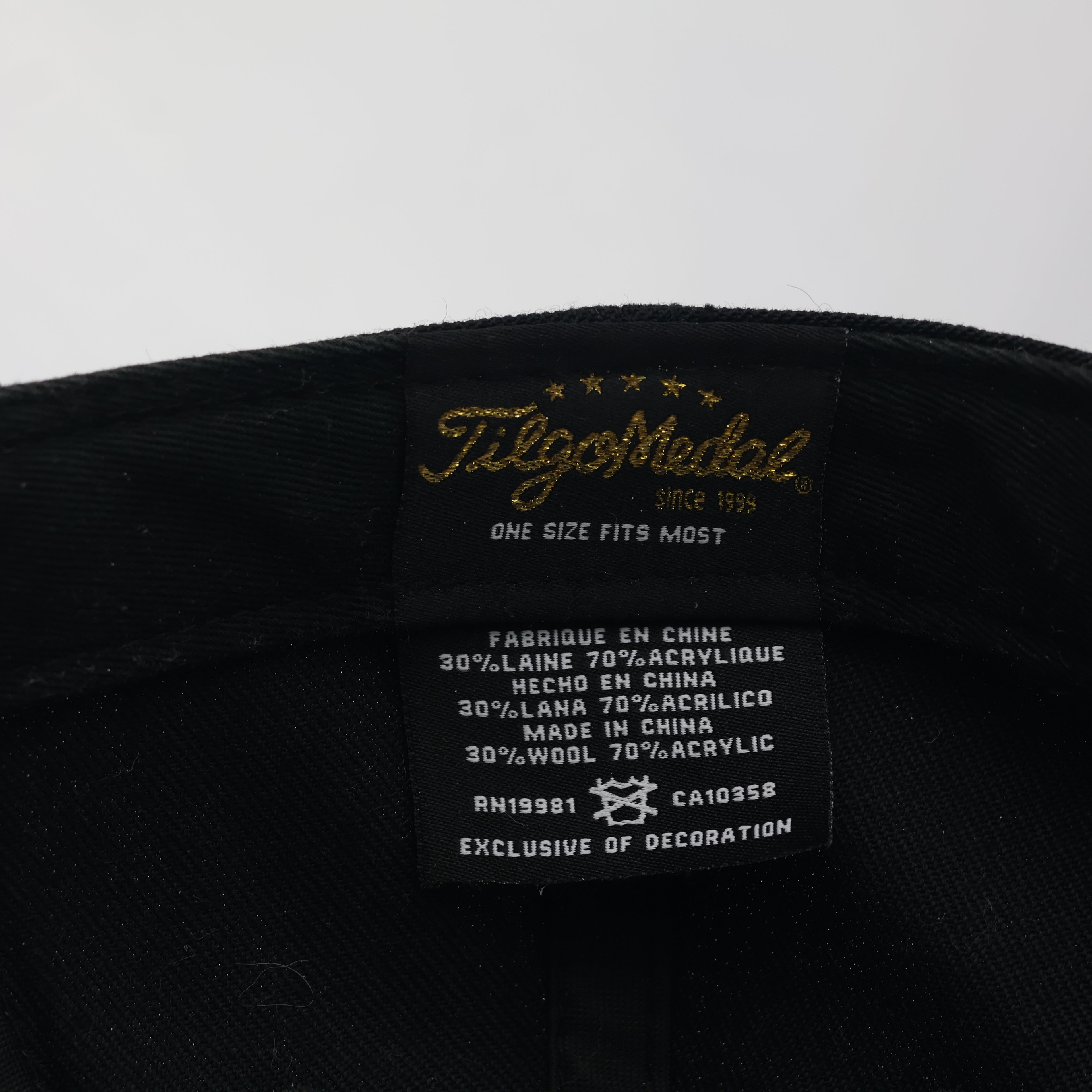 FilgoMedal Tiger with Sunglasses Thrifted Snapback - Black & Green Underbrim
