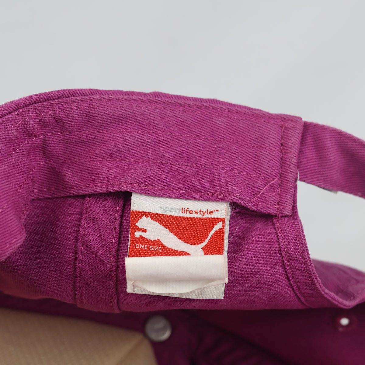 Thrifted Puma Magenta Cotton Strapback Cap (56-57 cm) |10733
