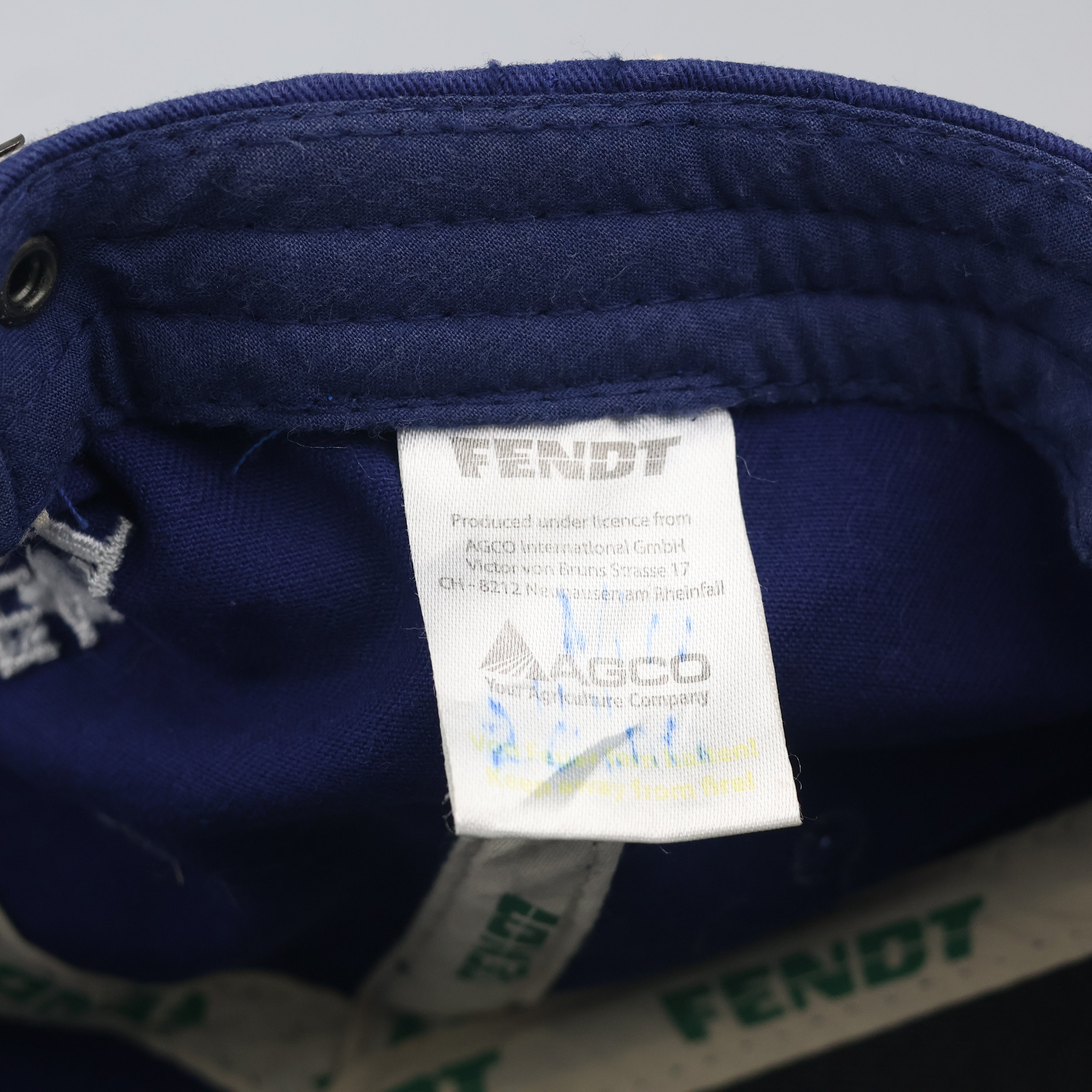 Thrifted Fendt "Leaders Drive Fendt" Blue Baseball Cap - Size 56-58cm