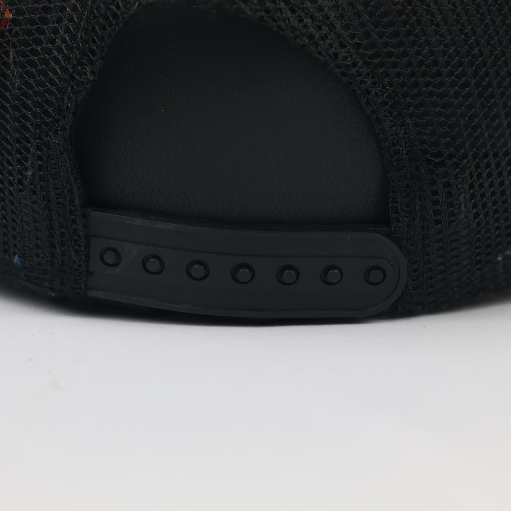 The Simpsons Homer Drinker Thrifted Trucker Hat - Black Mesh Back Cap