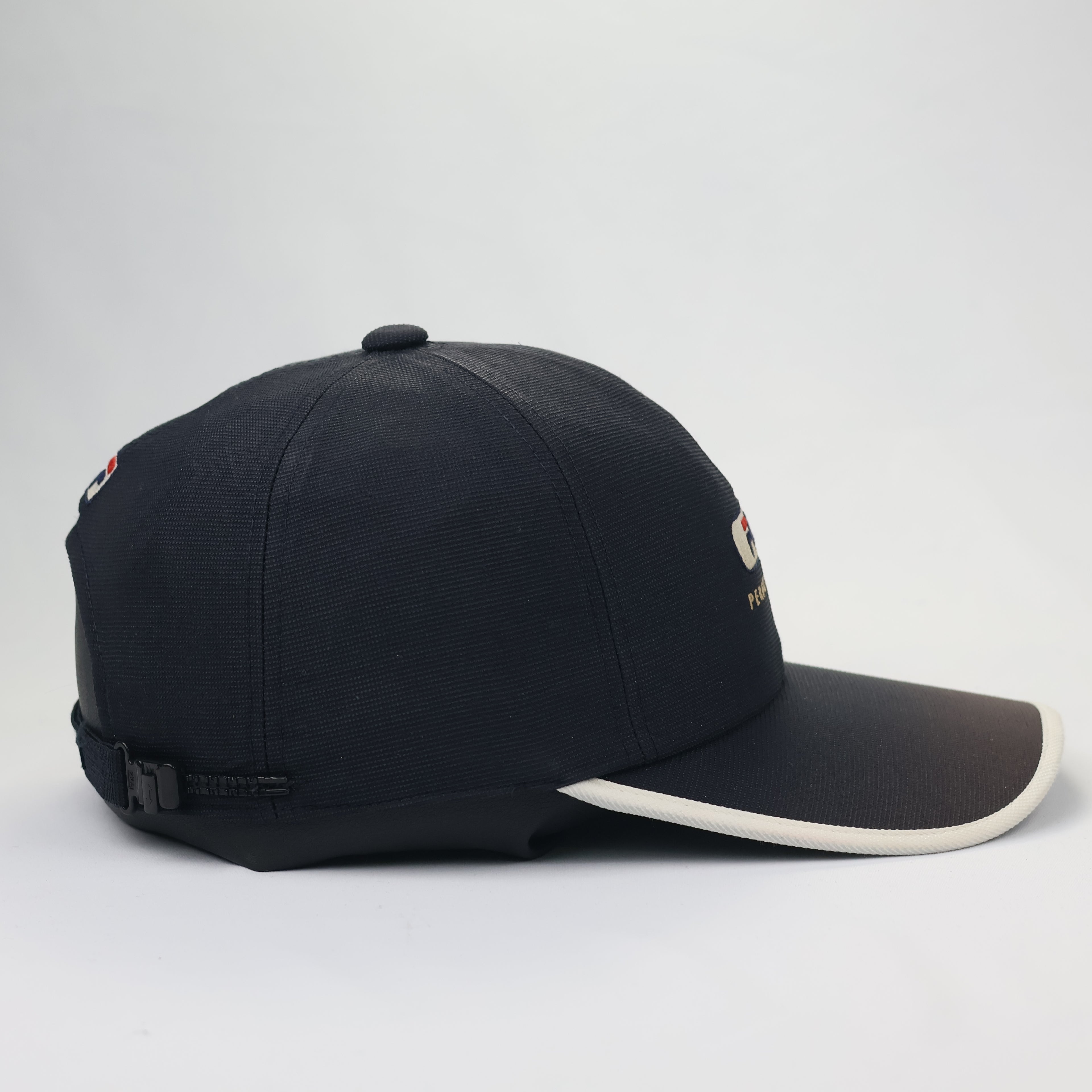 FILA Performance Embroidered Thrifted Sports Cap - Navy Blue & Cream