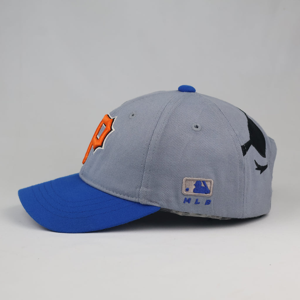 Classic Pittsburgh Pirates Baseball Cap - Grey Blue MLB Thrifted Strapback with Pirate Graphic