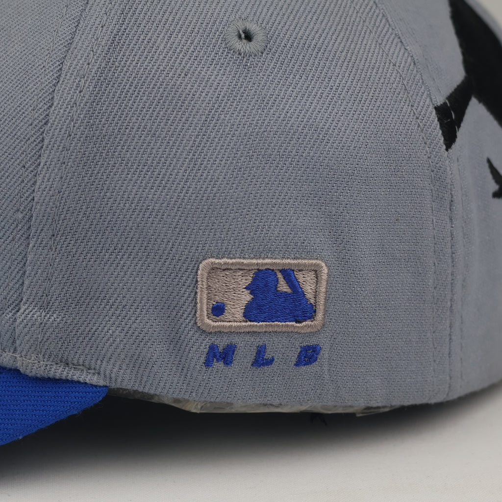 Classic Pittsburgh Pirates Baseball Cap - Grey Blue MLB Thrifted Strapback with Pirate Graphic