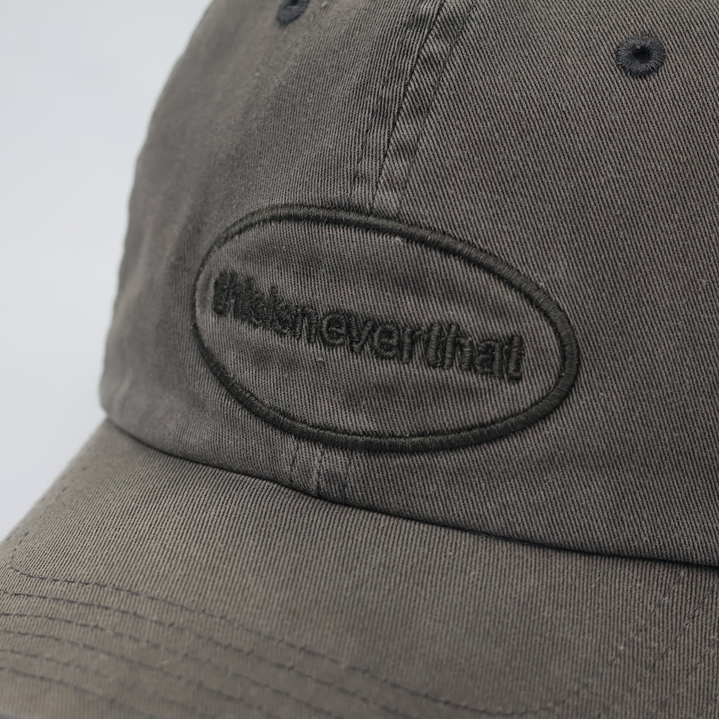 thisisneverthat® Oval Logo Washed Cotton Thrifted Cap - Olive Grey