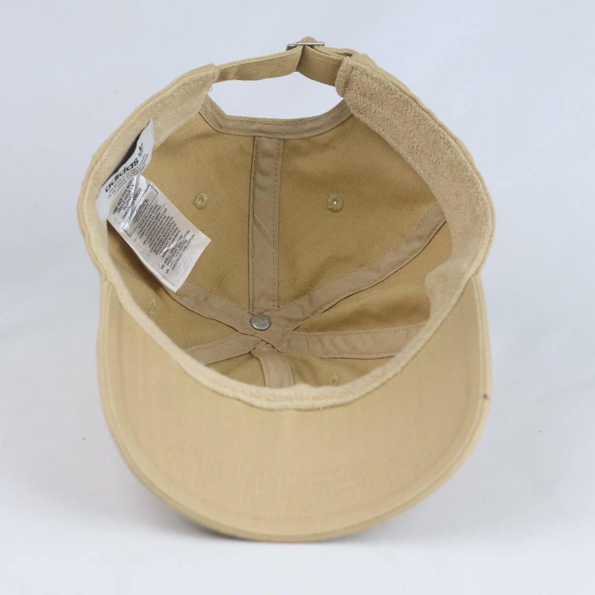 Thrifted Adidas Originals Beige Cotton Cap (58-59 cm) |10686