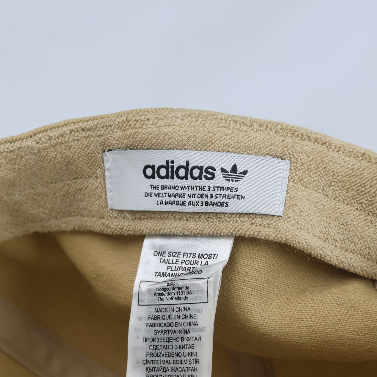 Thrifted Adidas Originals Beige Cotton Cap (58-59 cm) |10686