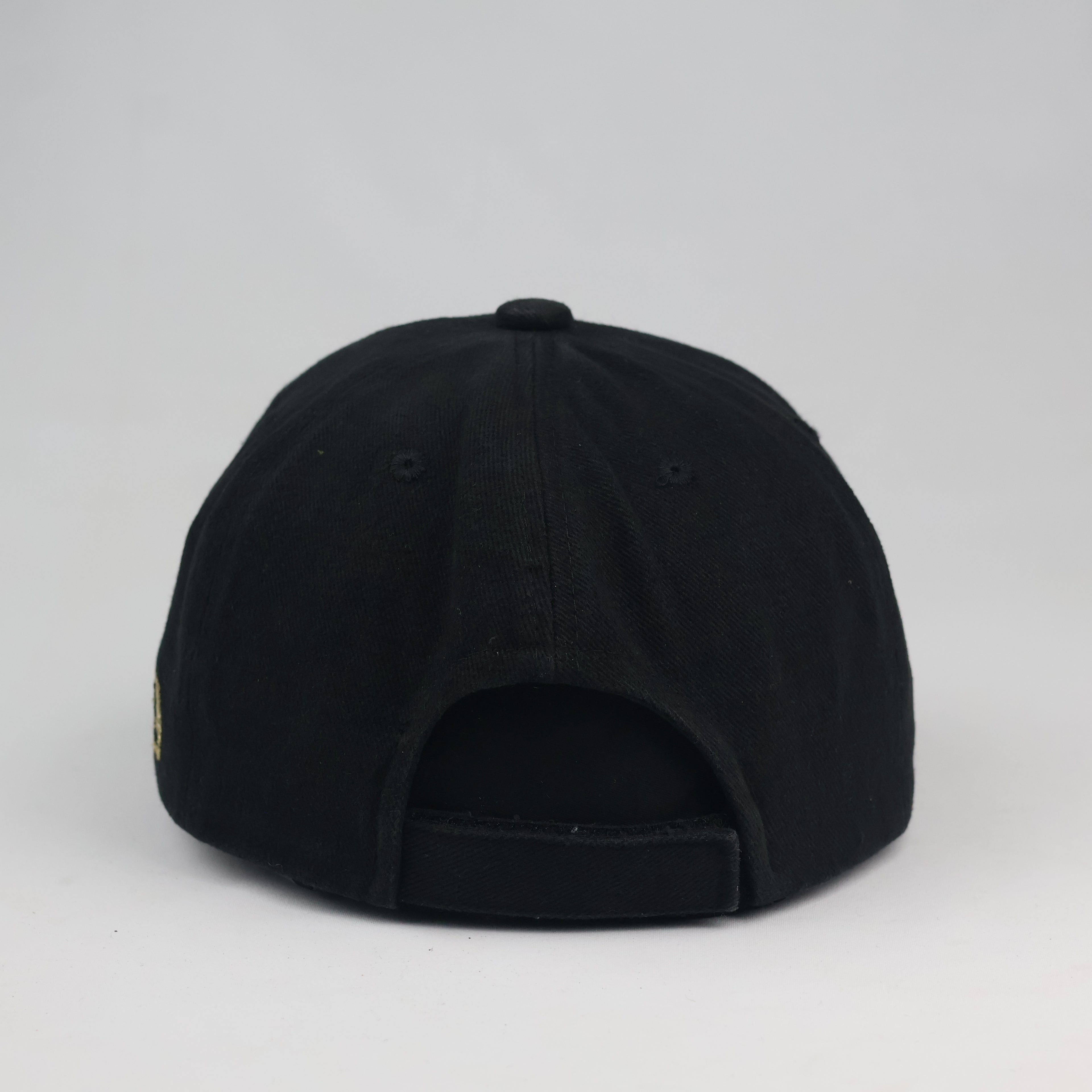 Marvel Iron Man Twinkids+ Snapback Cap - Thrifted Black Gold Flat Brim Hat