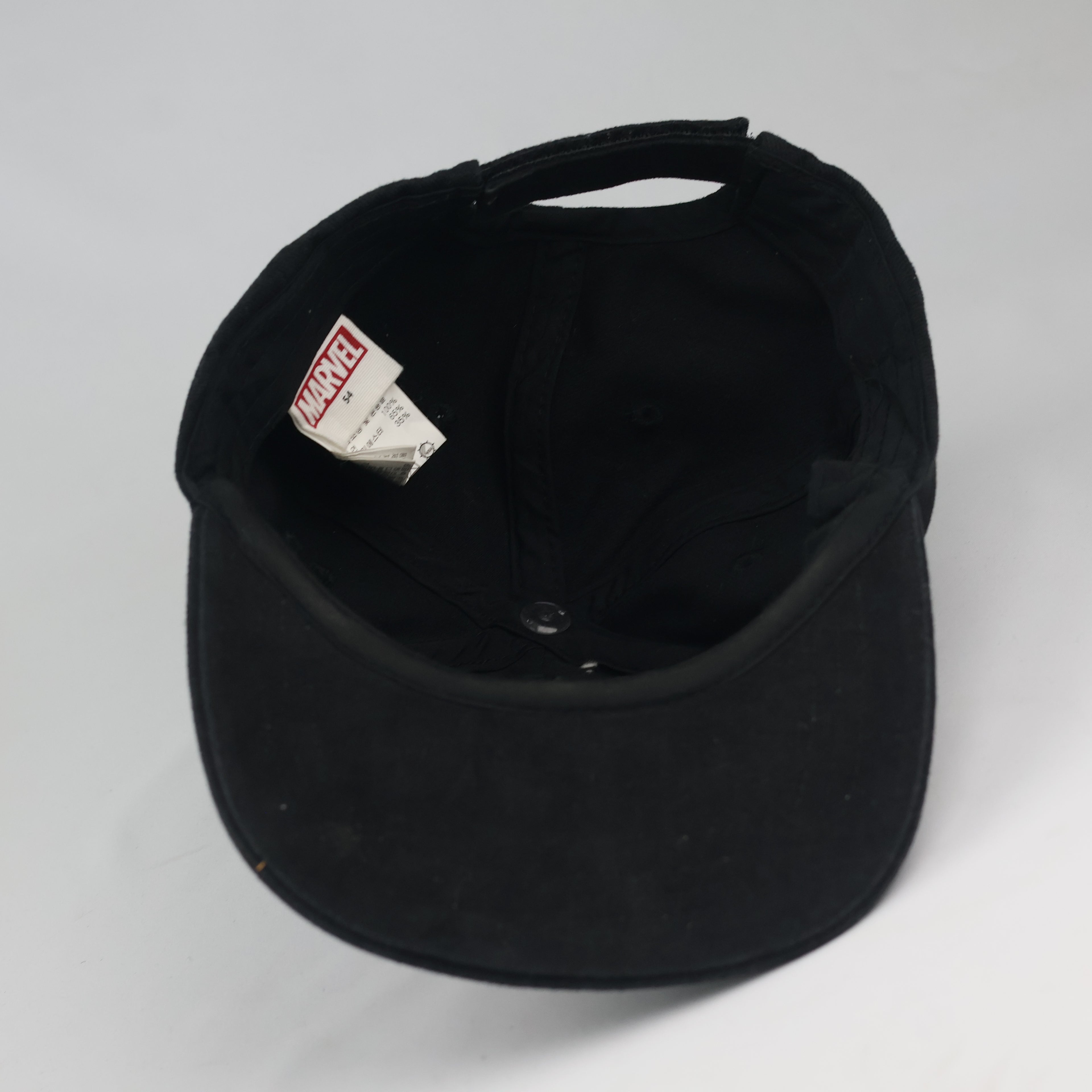 Marvel Iron Man Twinkids+ Snapback Cap - Thrifted Black Gold Flat Brim Hat