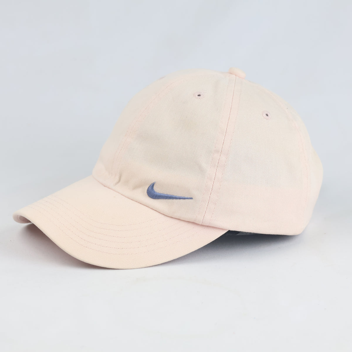 Thrifted Nike Pastel Pink Dad Hat with Side Swoosh | 10762