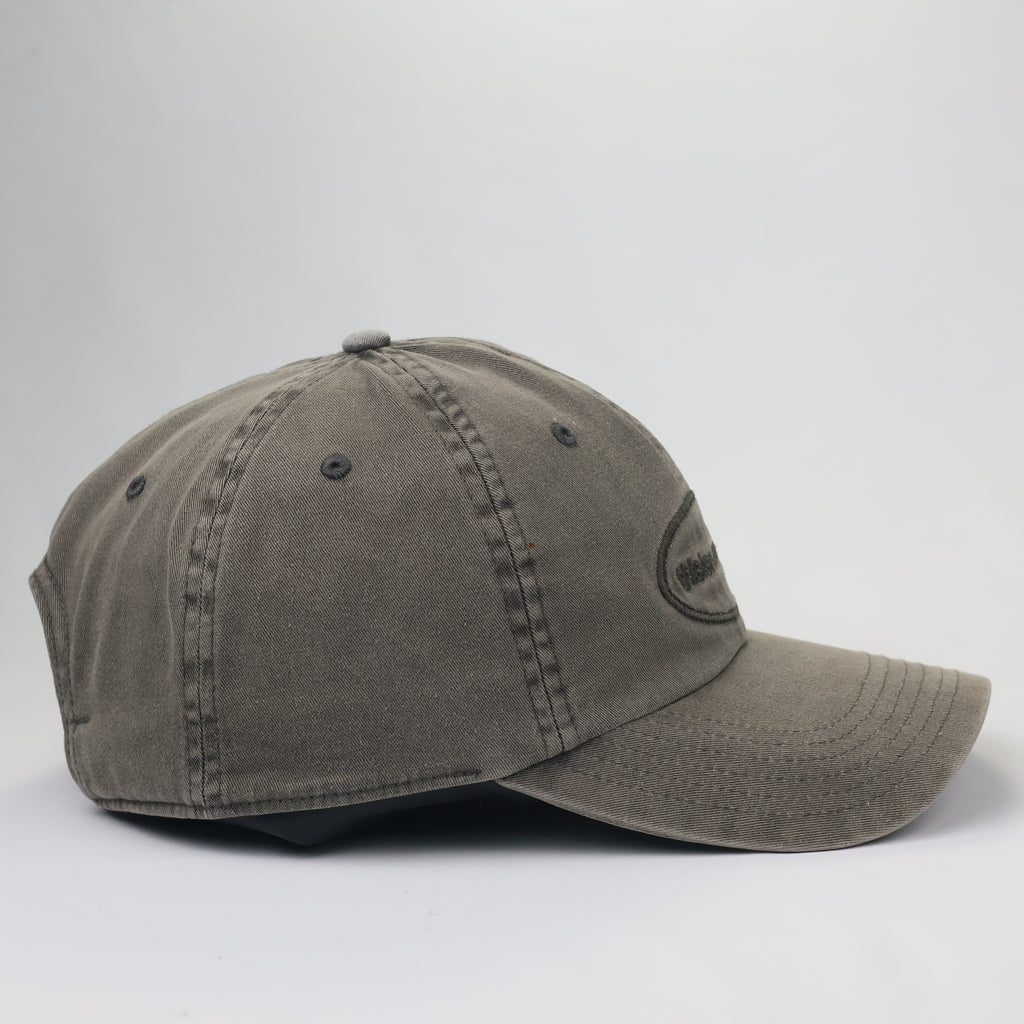 thisisneverthat® Oval Logo Washed Cotton Thrifted Cap - Olive Grey