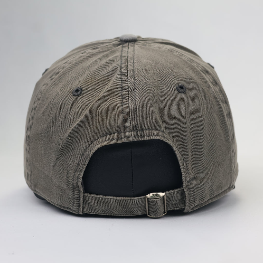thisisneverthat® Oval Logo Washed Cotton Thrifted Cap - Olive Grey
