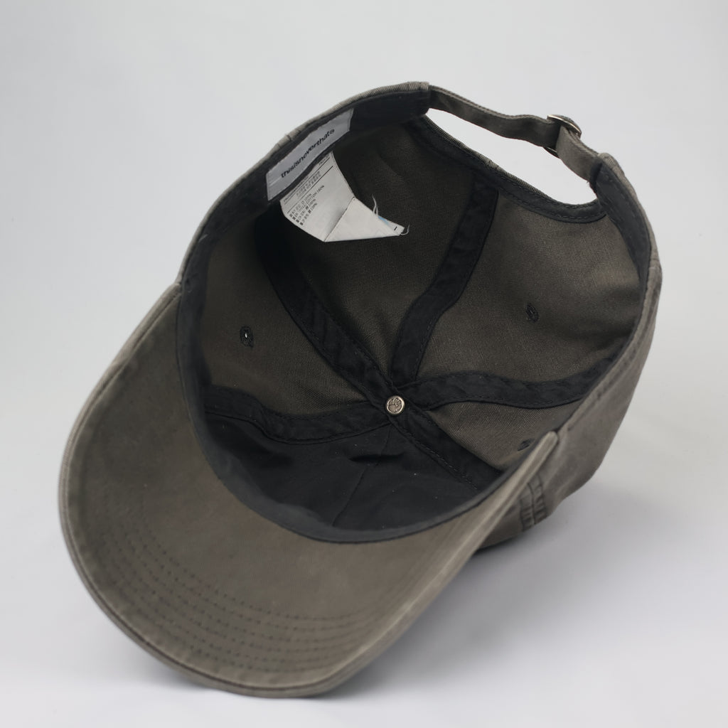 thisisneverthat® Oval Logo Washed Cotton Thrifted Cap - Olive Grey