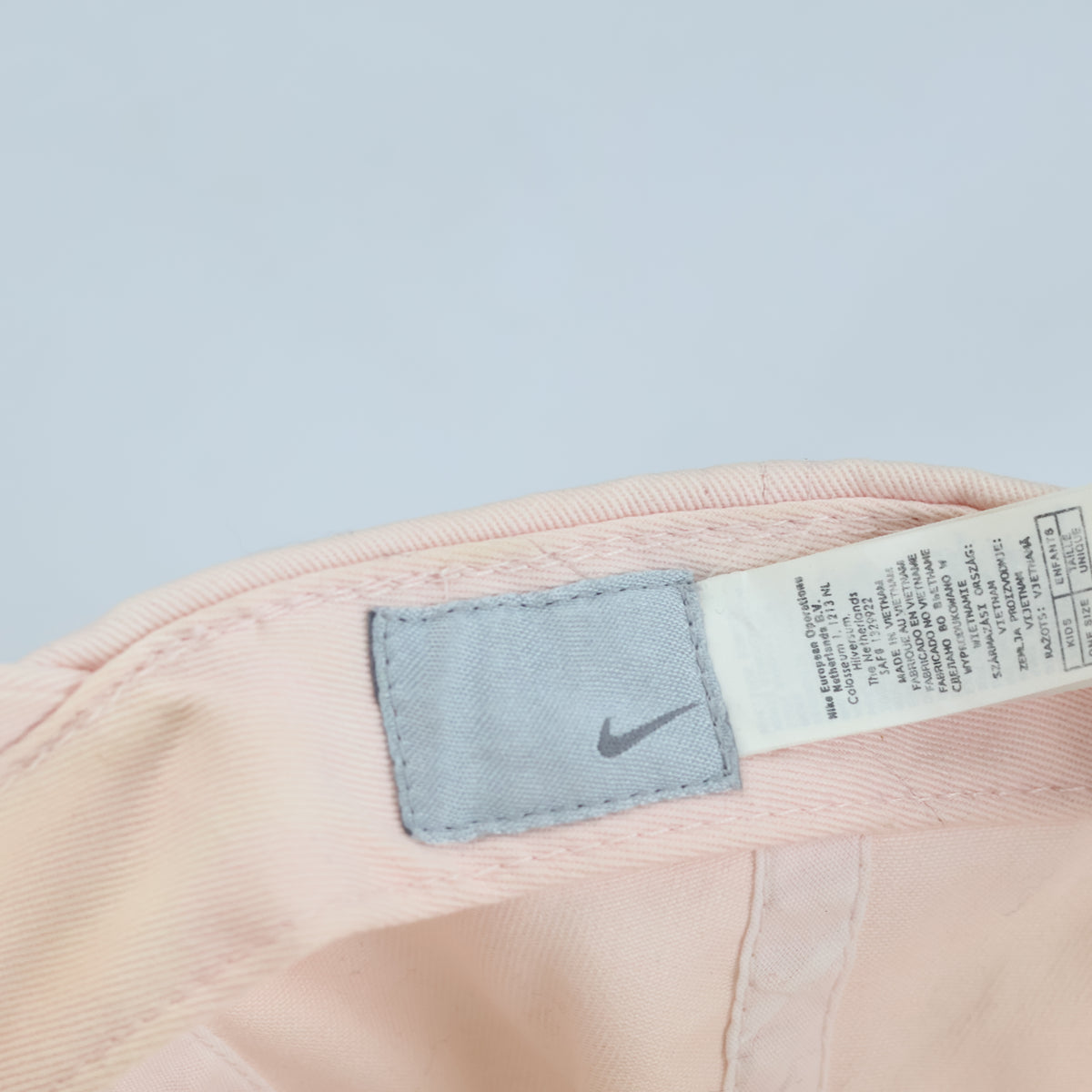 Thrifted Nike Pastel Pink Dad Hat with Side Swoosh | 10762