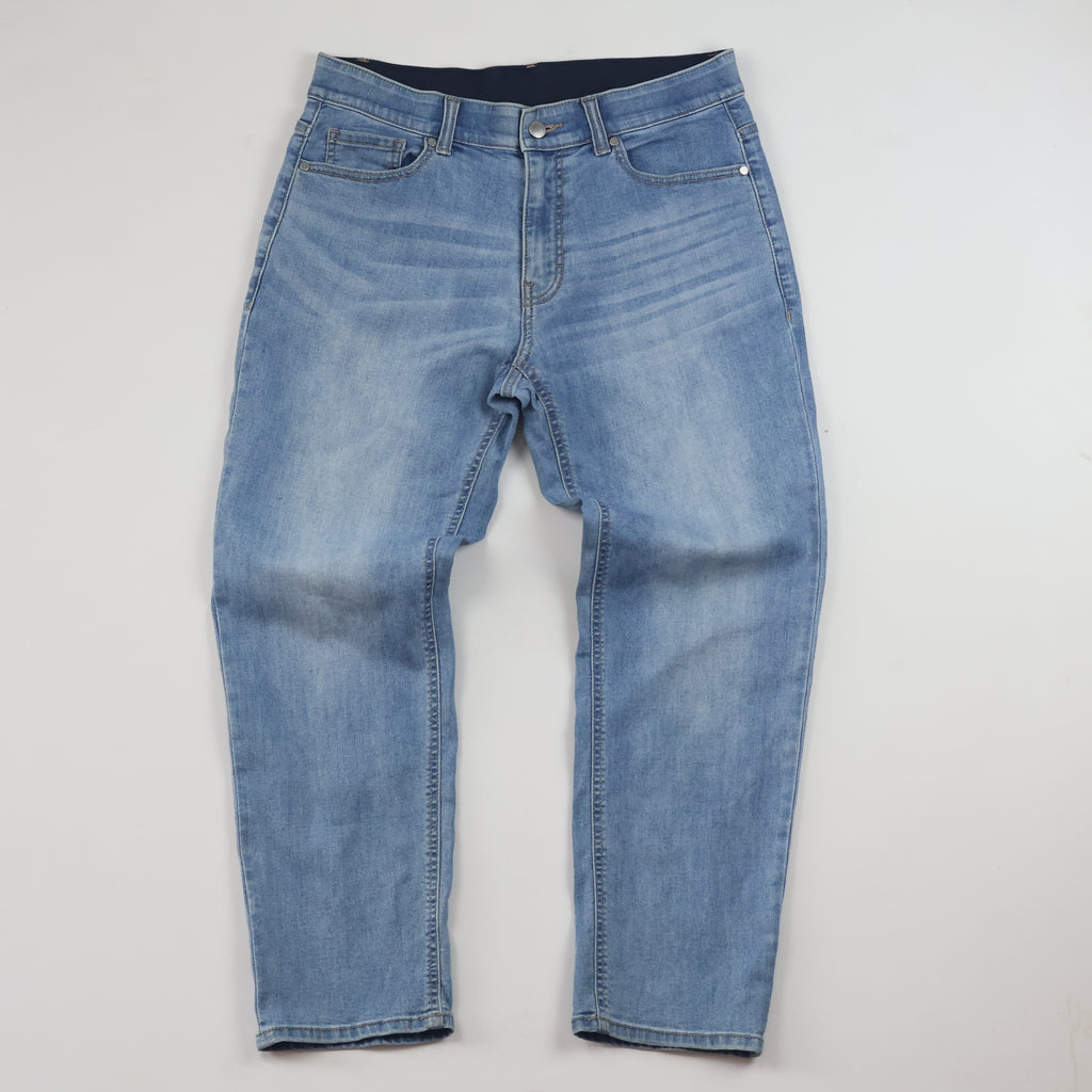 Thrifted Mind Bridge Denim Men's Light Blue Slim Jeans 32 Waist/ J1006