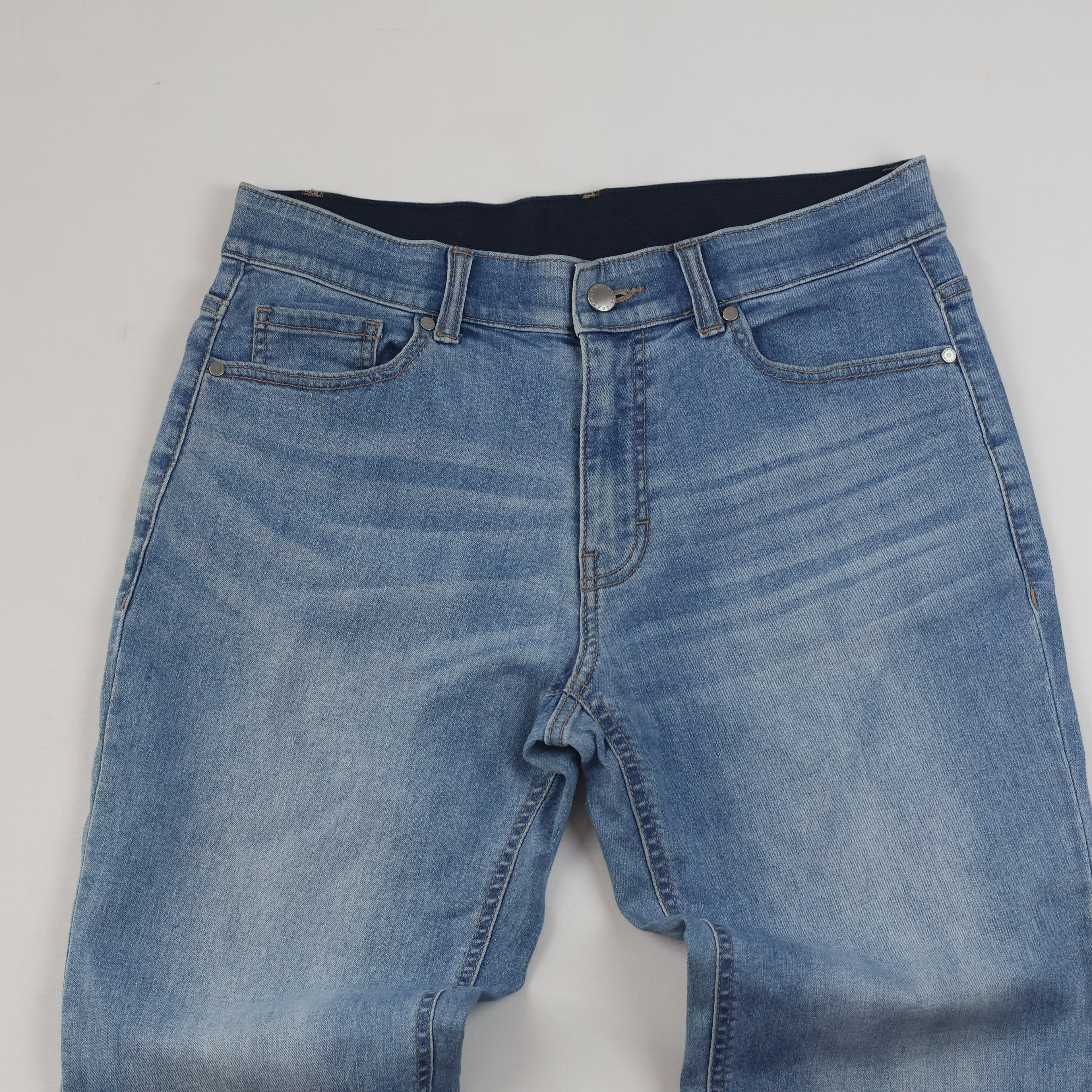 Thrifted Mind Bridge Denim Men's Light Blue Slim Jeans 32 Waist/ J1006