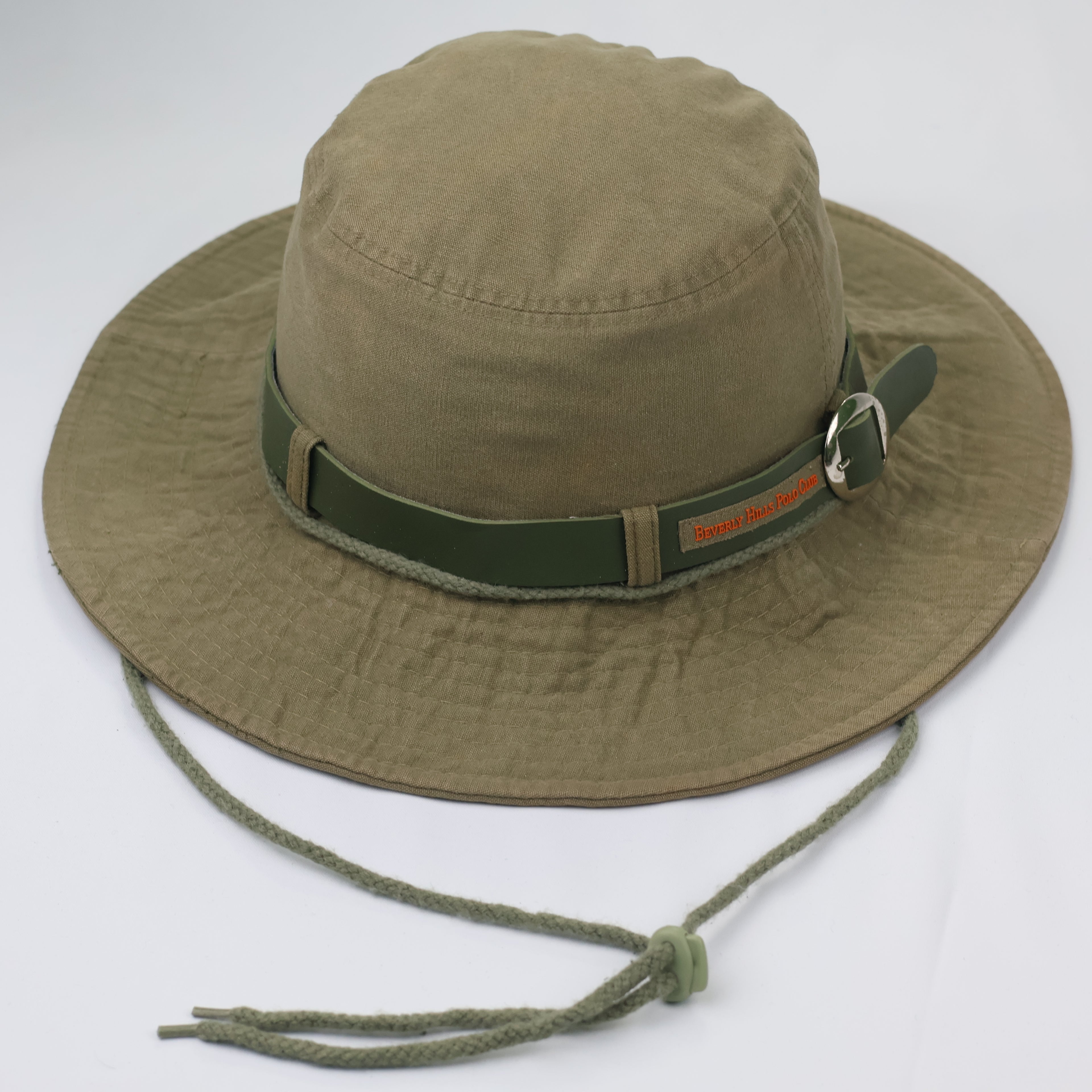 Renoma Paris Classic Wide Brim Fedora Thrifted Hat - Beige & Brown Ribbon
