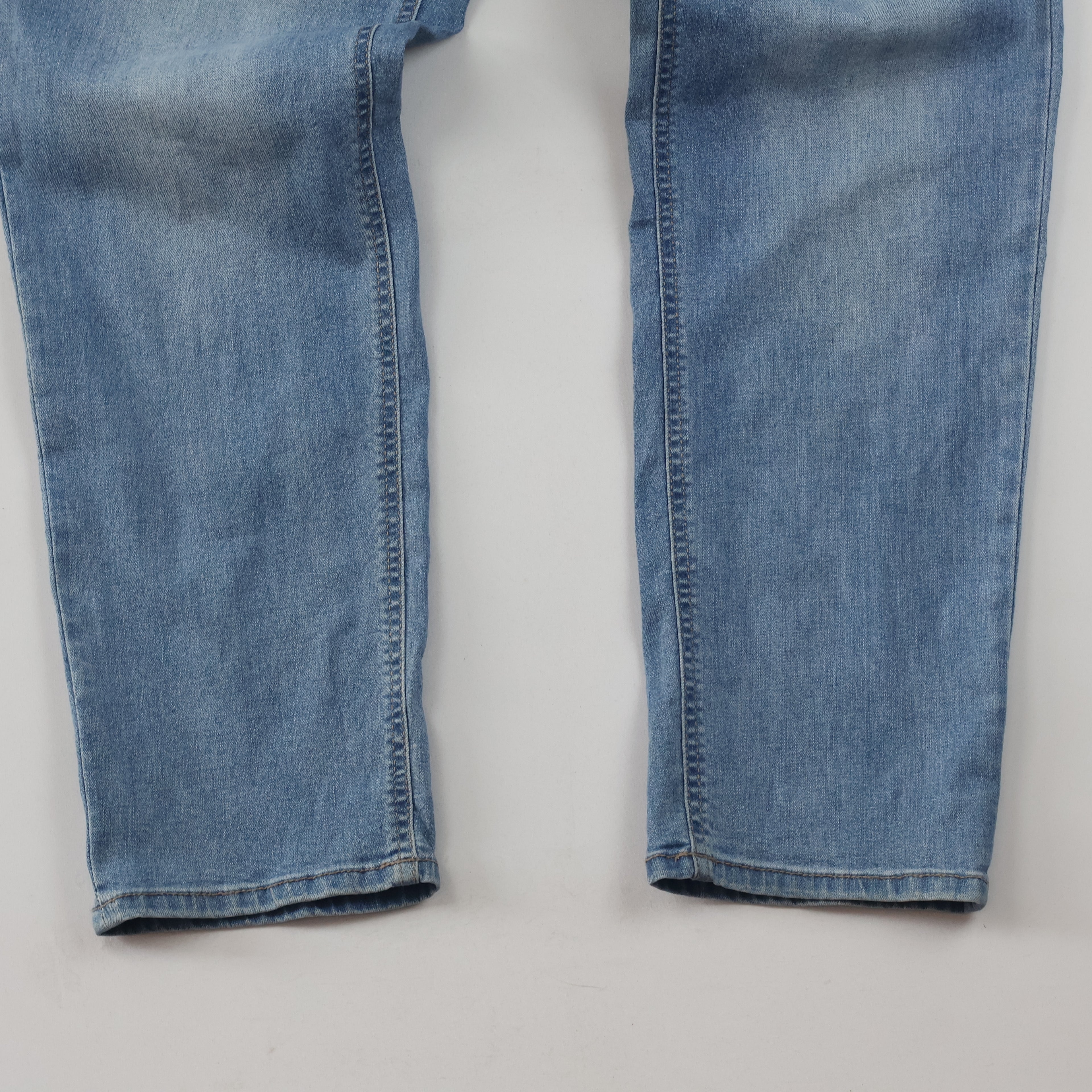Thrifted Mind Bridge Denim Men's Light Blue Slim Jeans 32 Waist/ J1006