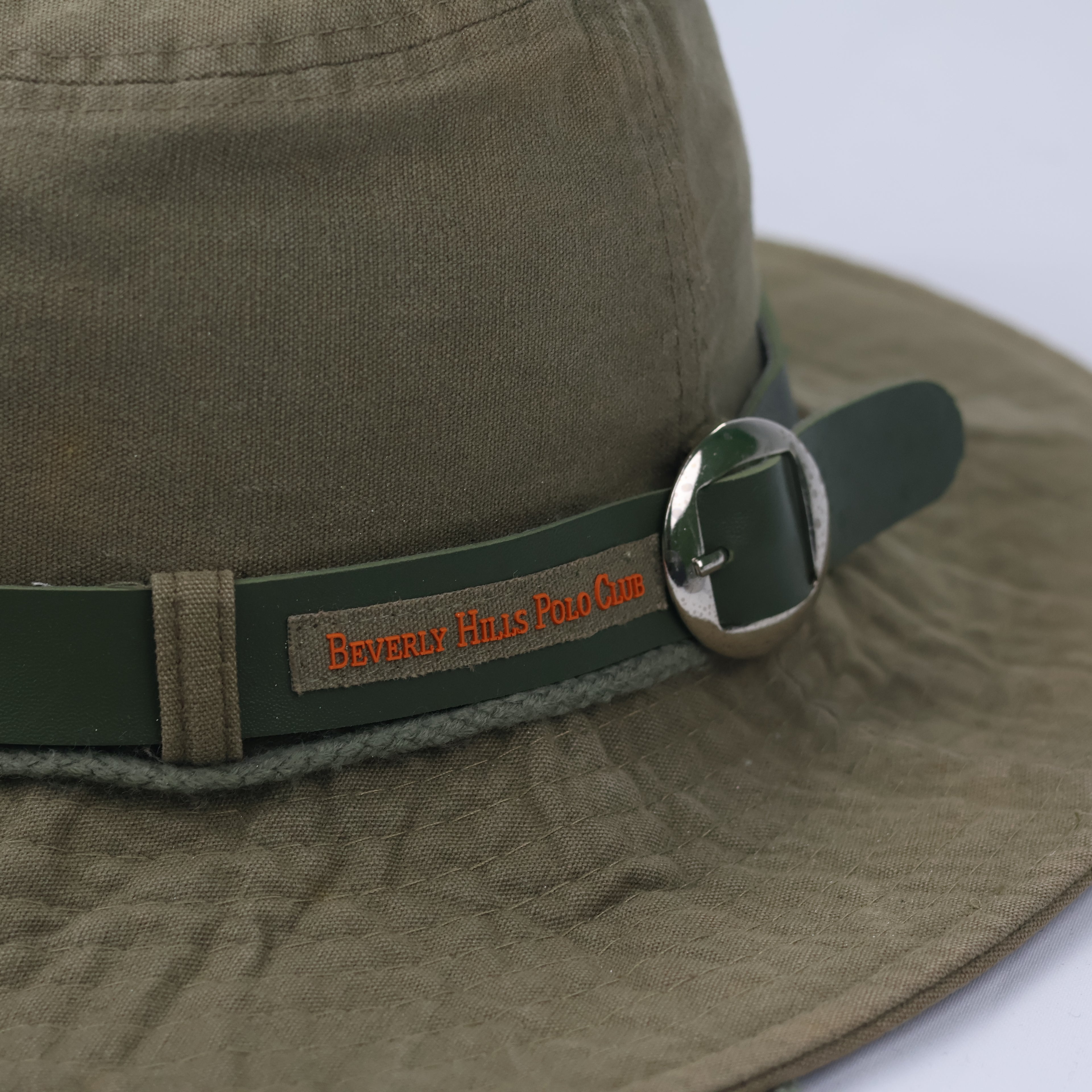 Renoma Paris Classic Wide Brim Fedora Thrifted Hat - Beige & Brown Ribbon