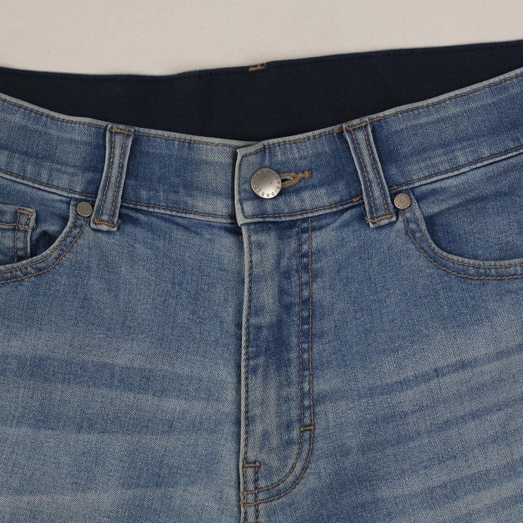 Thrifted Mind Bridge Denim Men's Light Blue Slim Jeans 32 Waist/ J1006