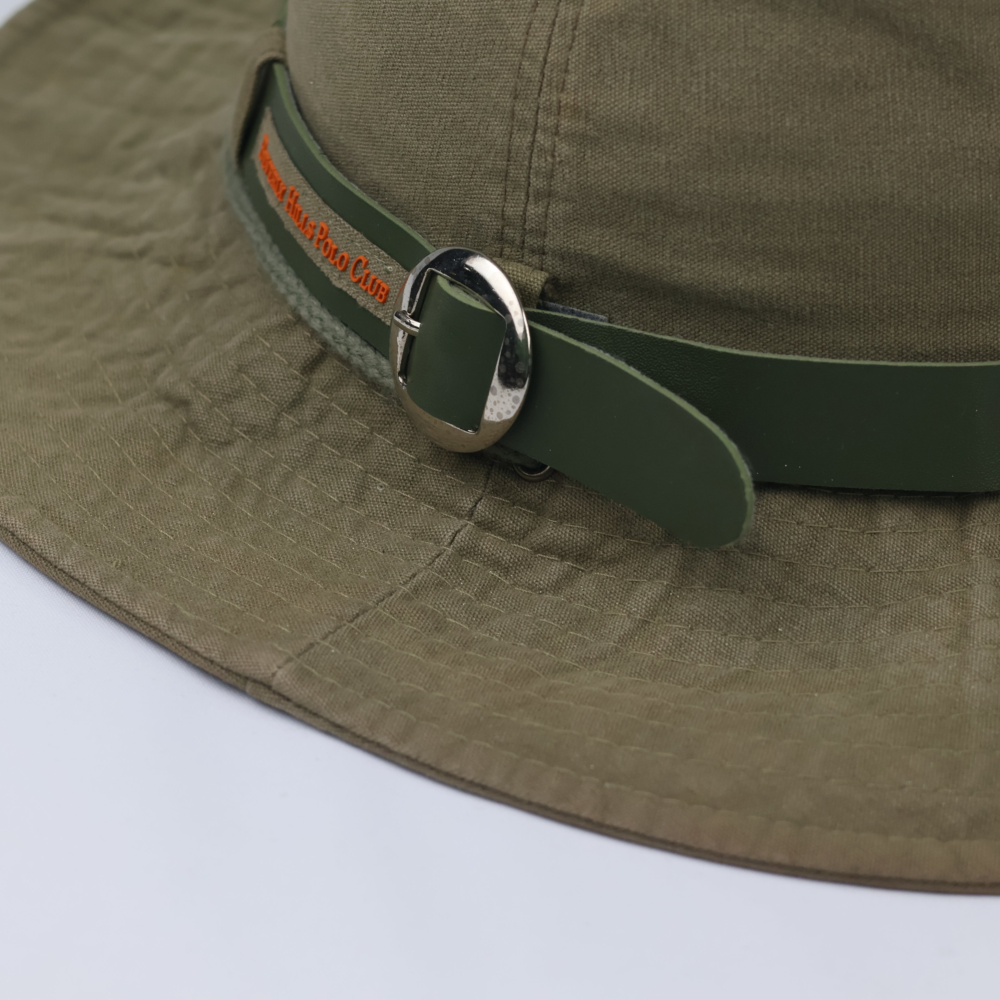 Renoma Paris Classic Wide Brim Fedora Thrifted Hat - Beige & Brown Ribbon