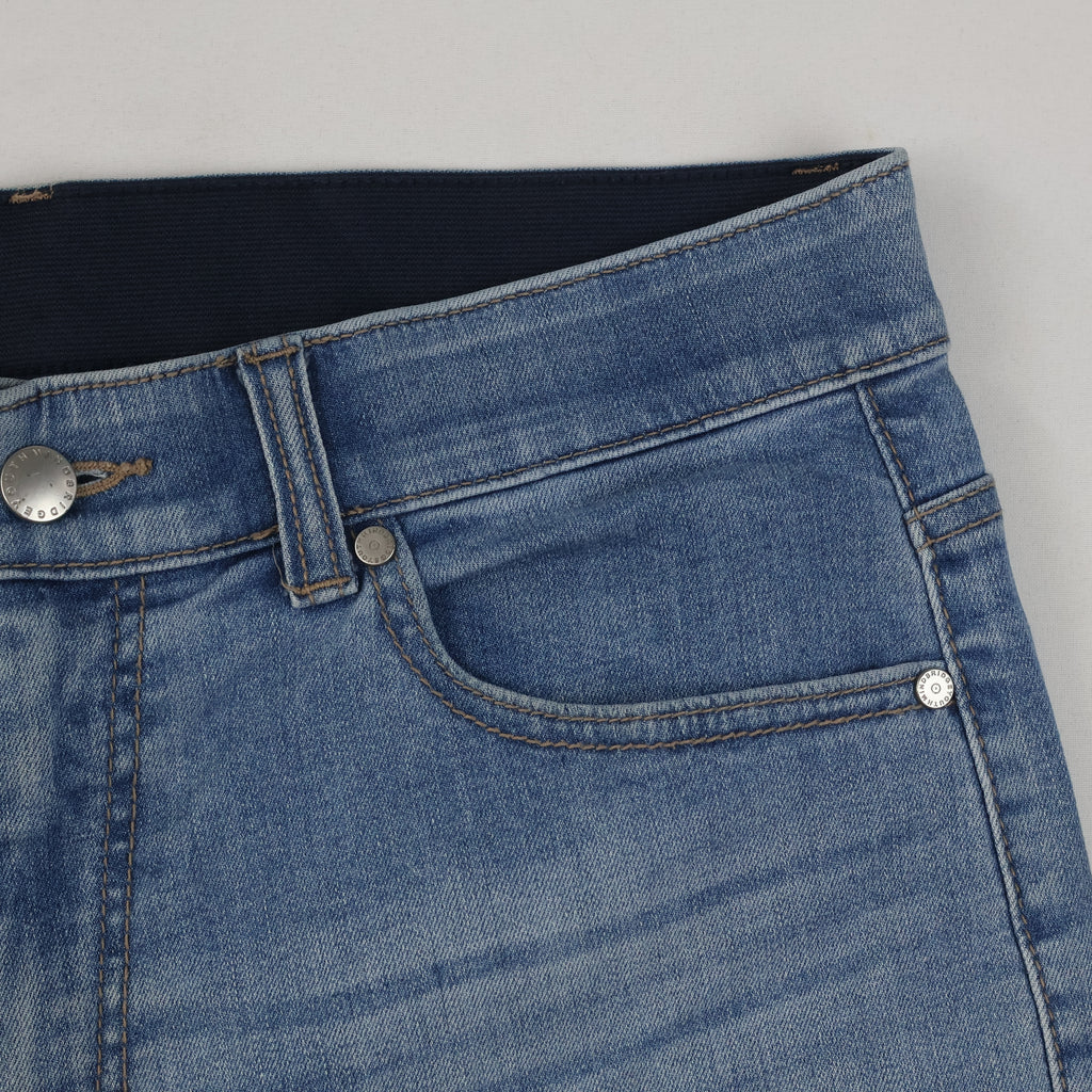 Thrifted Mind Bridge Denim Men's Light Blue Slim Jeans 32 Waist/ J1006